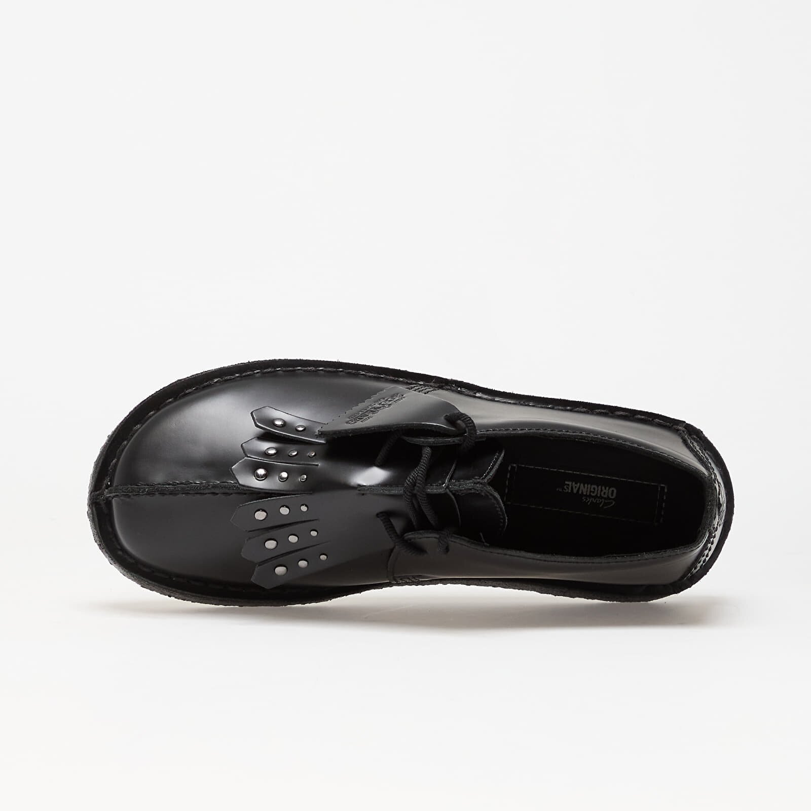 Clarks Originals Сникърси Desert Trek Black Hi Shine Leather