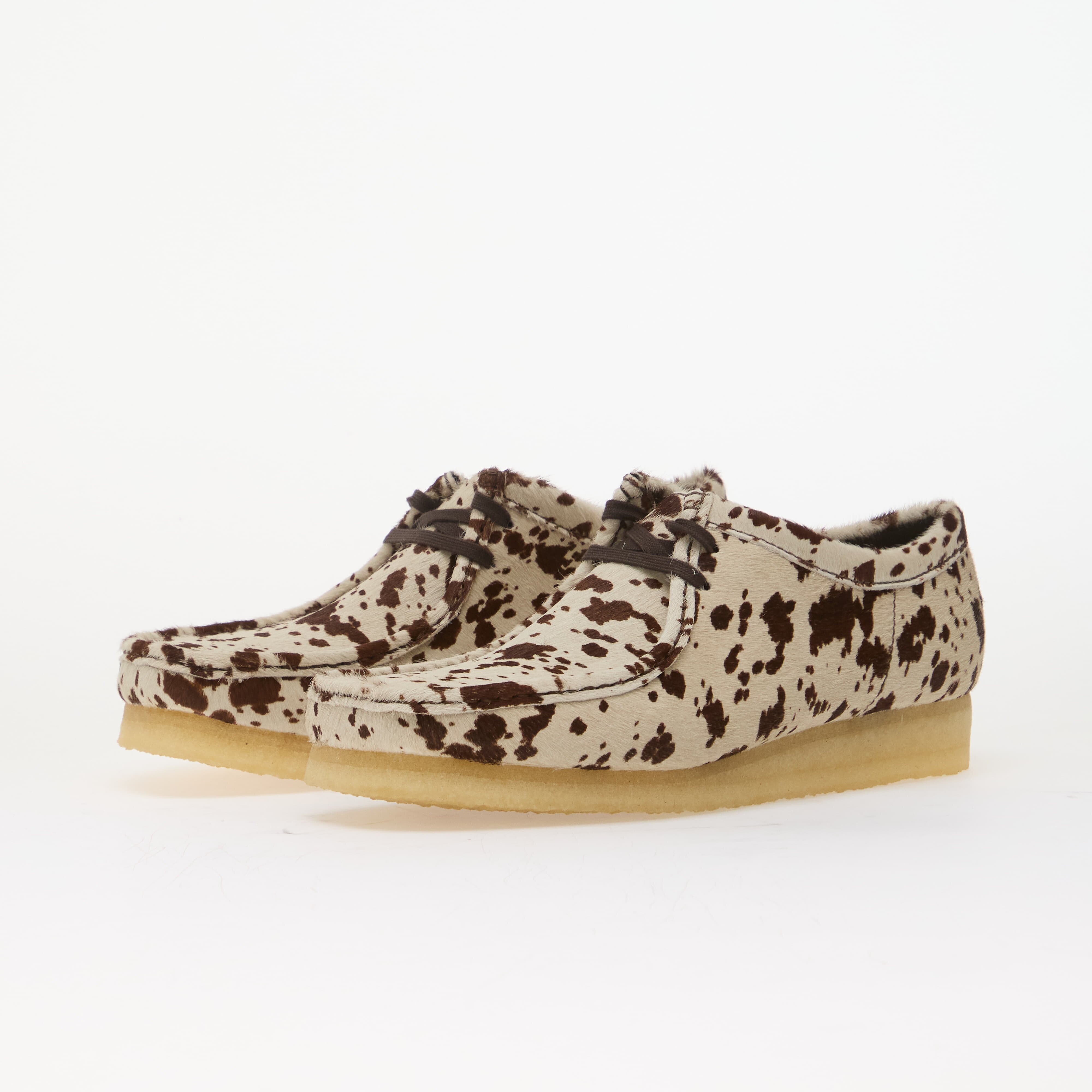 Clarks Originals Сникърси Wallabee Brown Cow Print