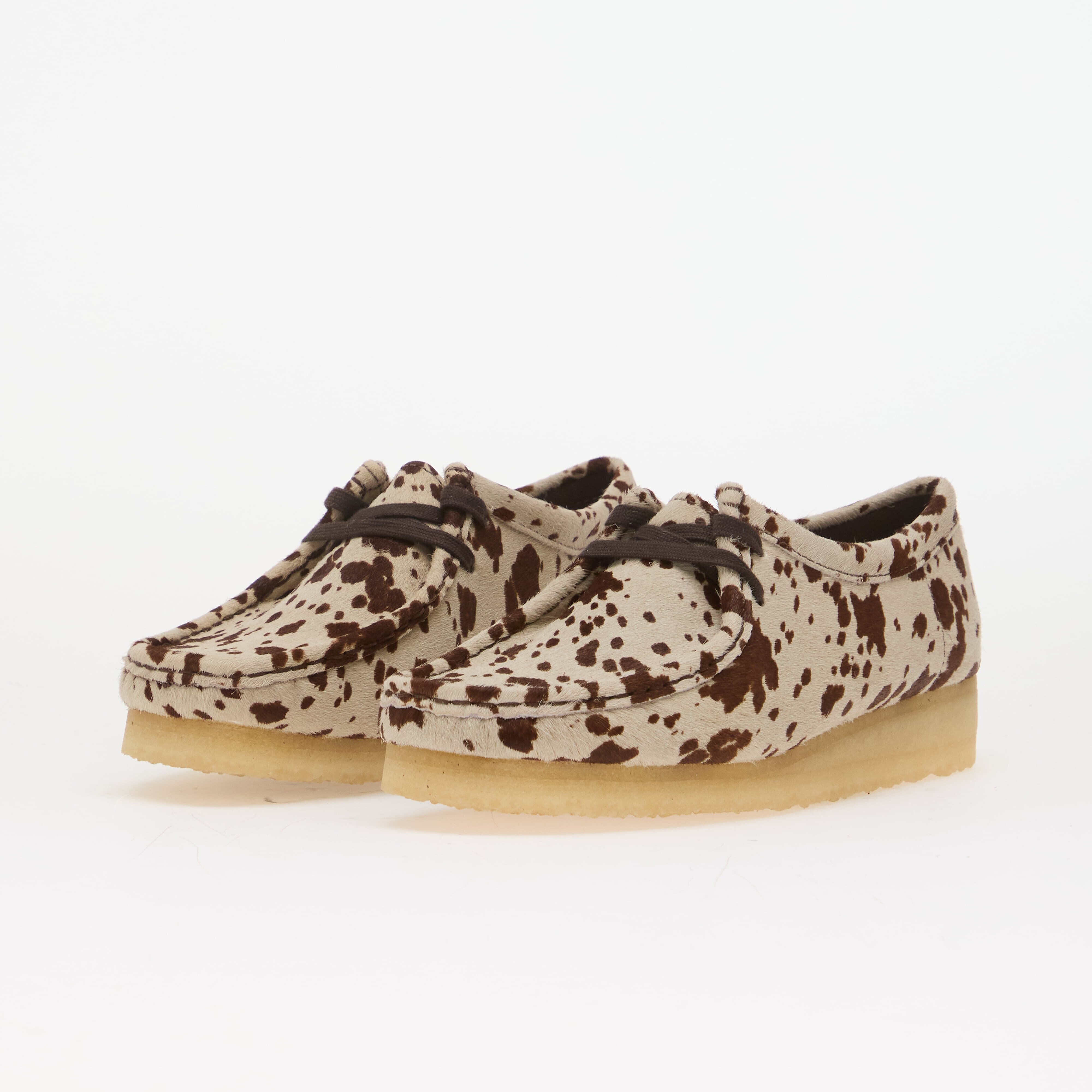 Clarks Originals Сникърси Wallabee Brown Cow Print