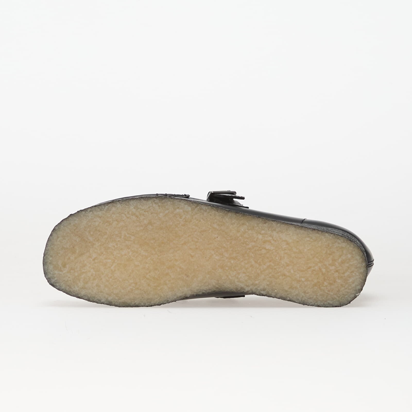 Clarks Originals Wallabee T Bar Blk HiShine Lea