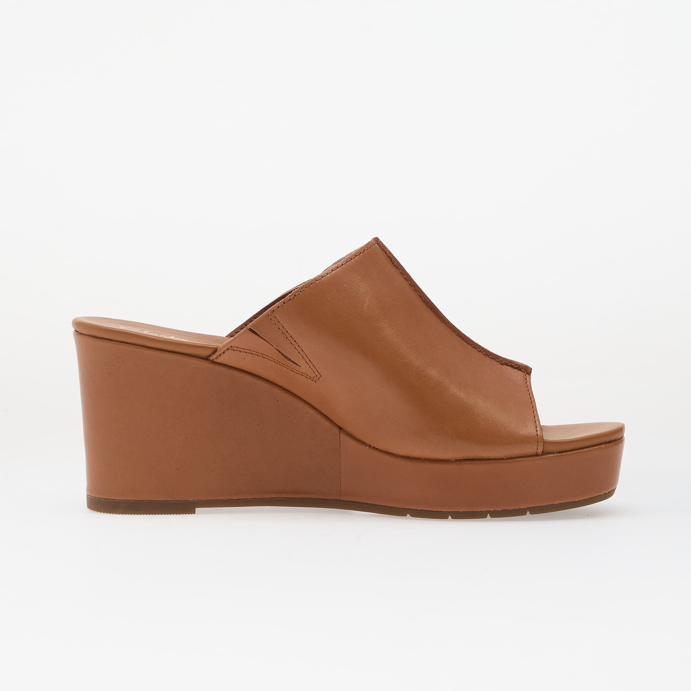 Clarks Sabina Mule Tan Leather