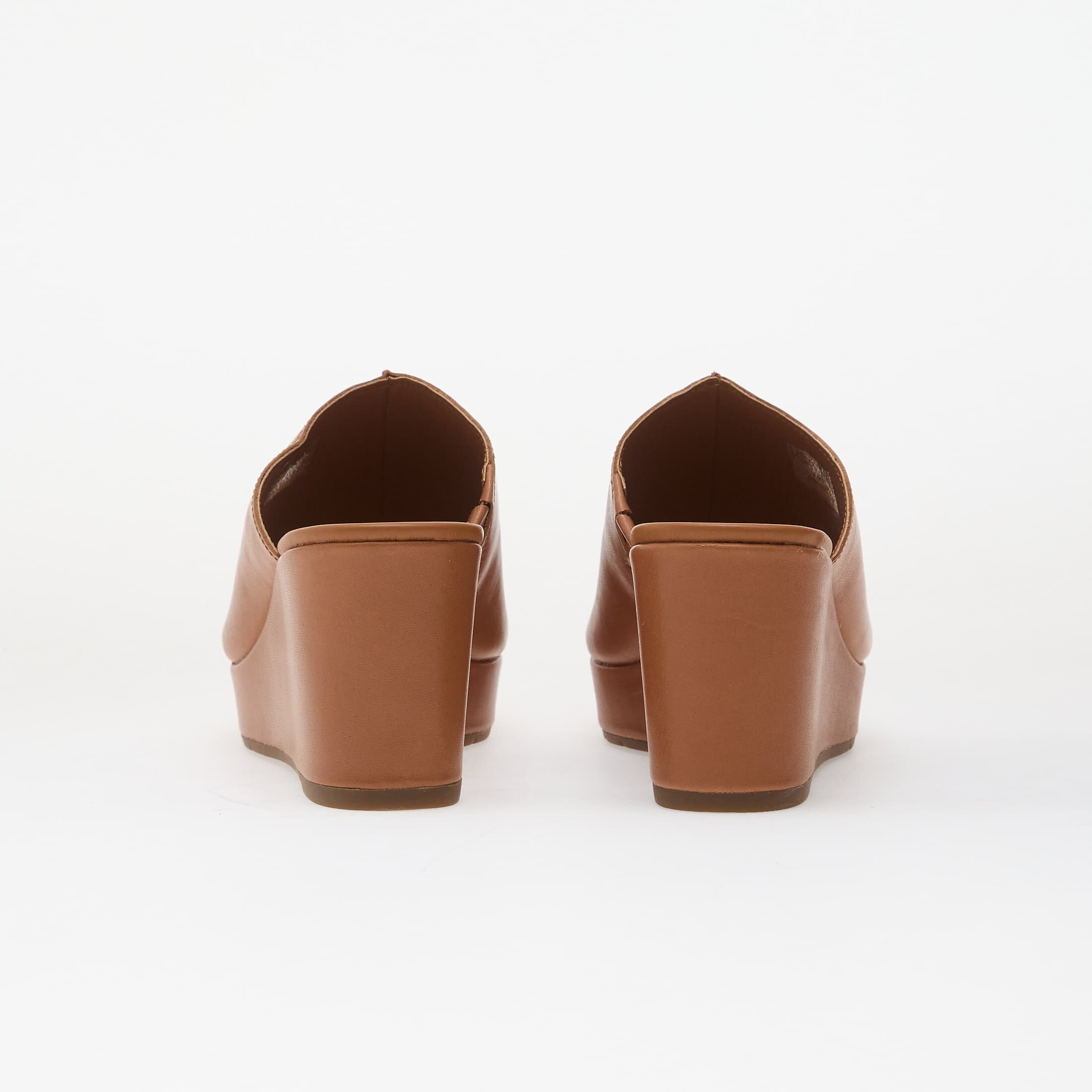 Clarks Sabina Mule Tan Leather