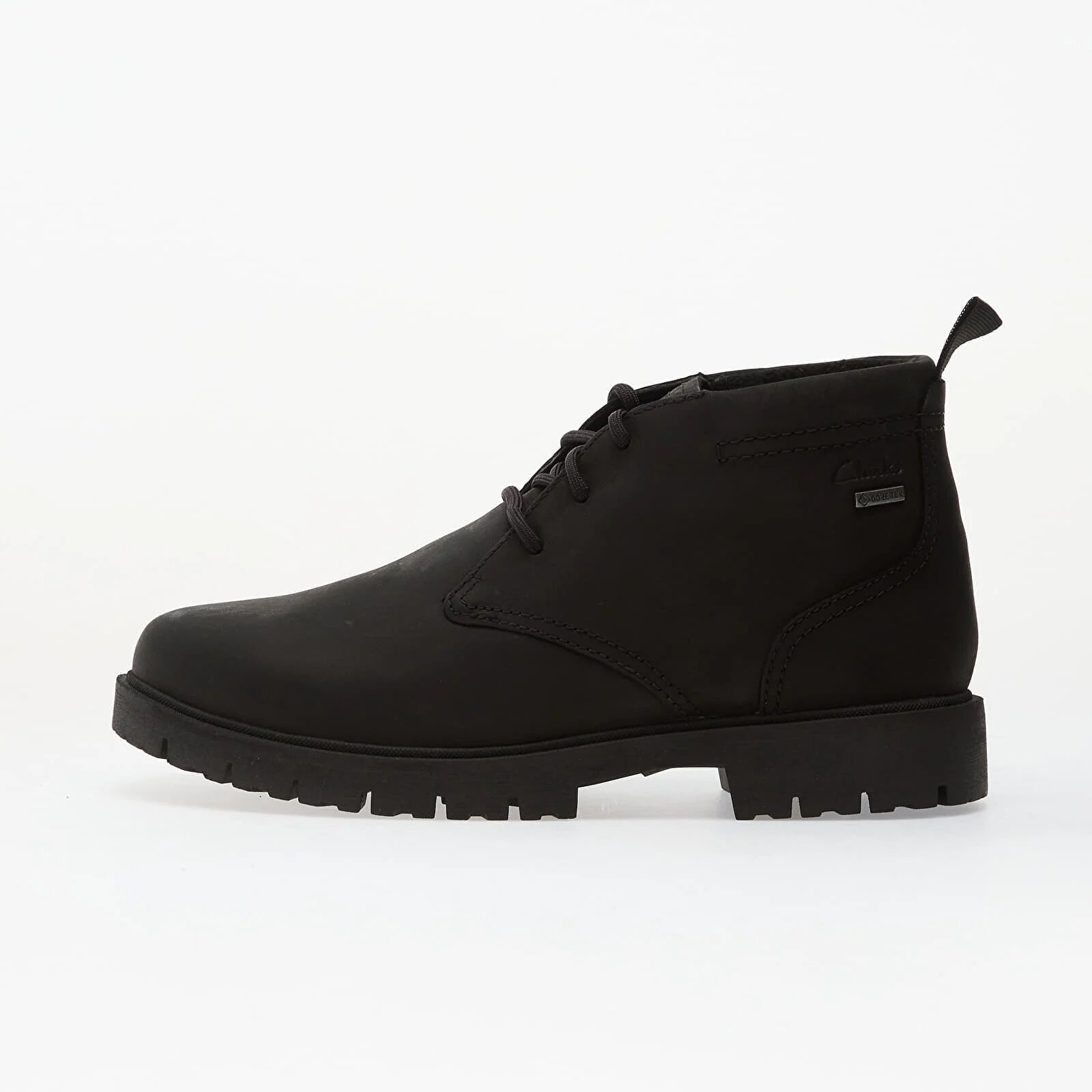 Clarks Сникърси Berhill MidGTX Black WLined Lea