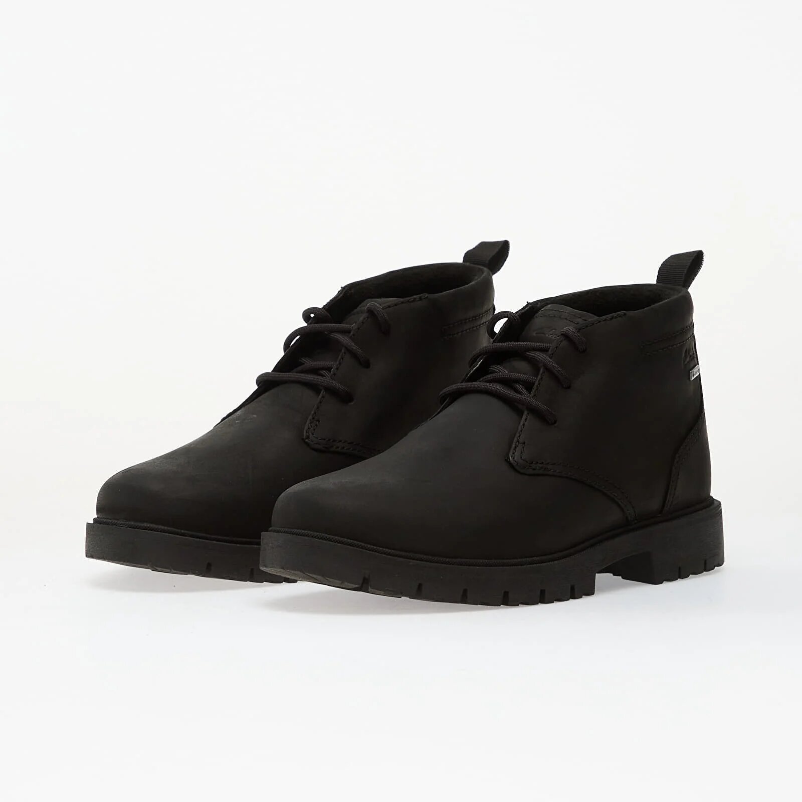 Clarks Сникърси Berhill MidGTX Black WLined Lea