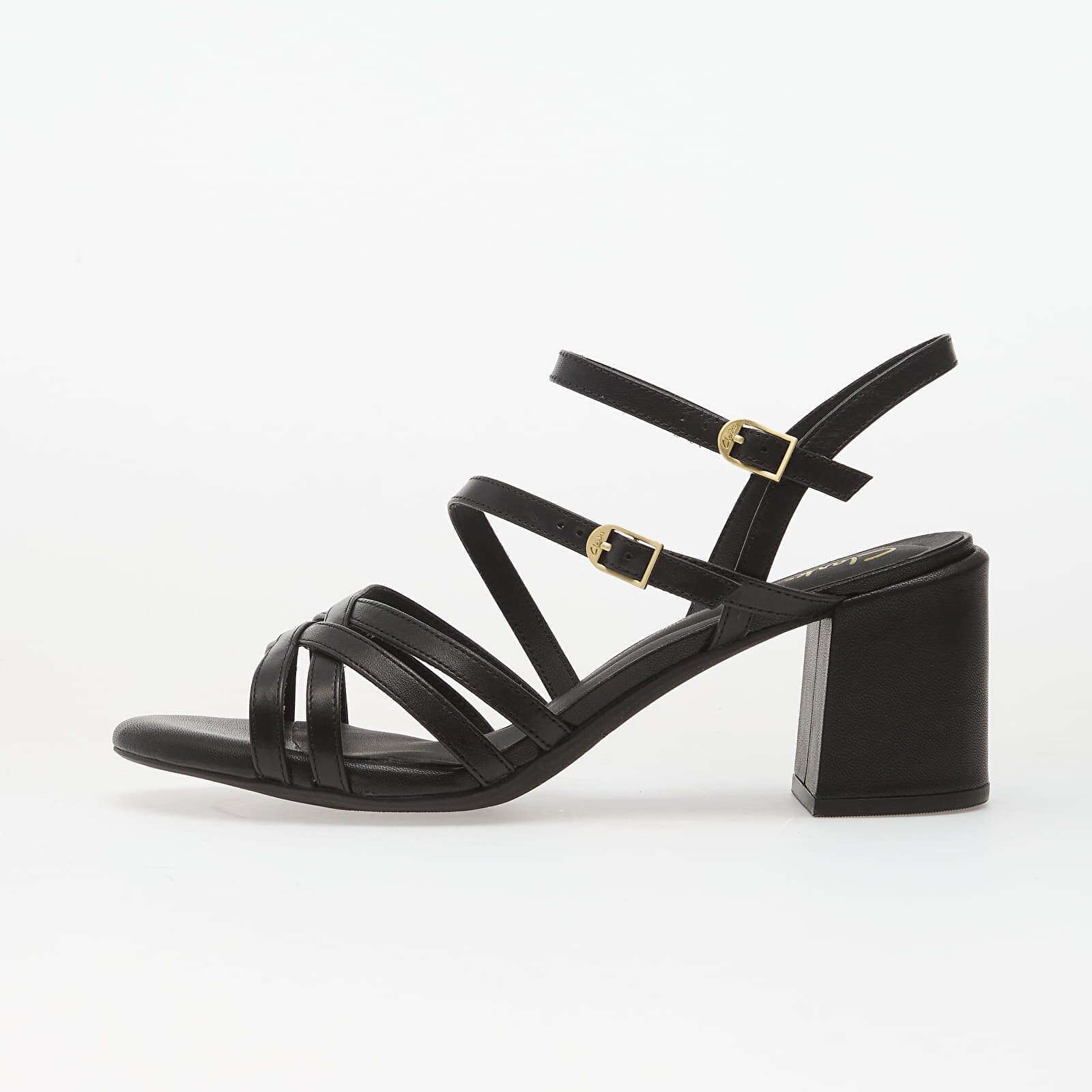 Clarks Сникърси Ezoria Strap Black Leather
