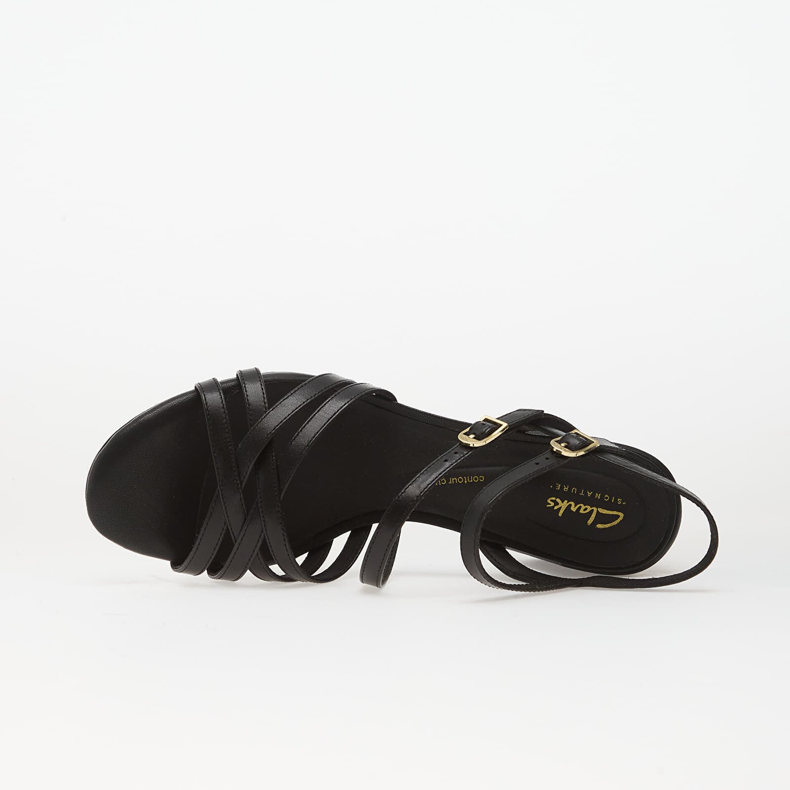 Clarks Сникърси Ezoria Strap Black Leather
