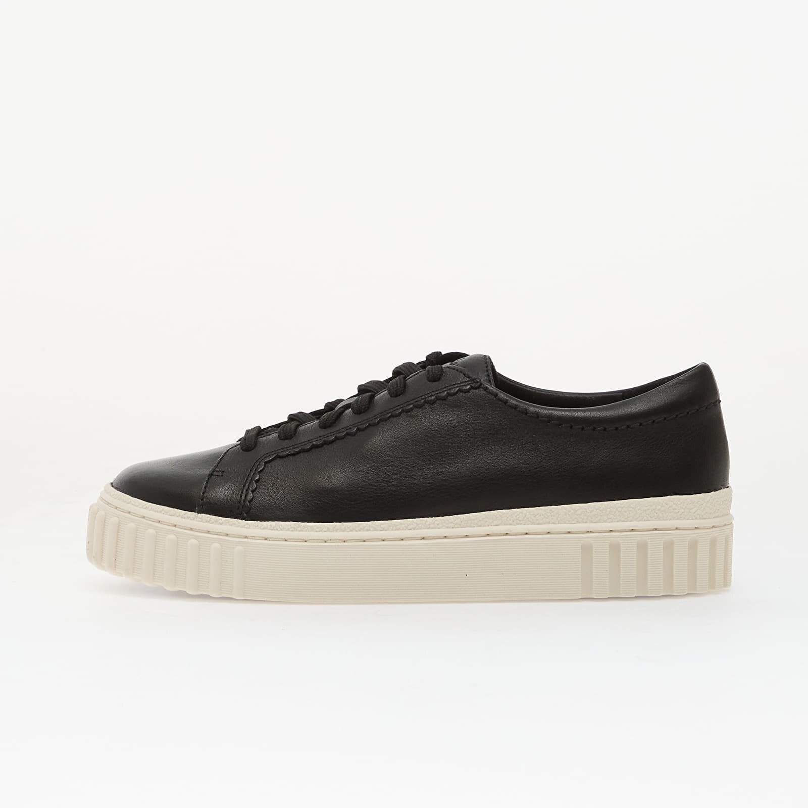 Clarks Сникърси Mayhill Walk Black Leather