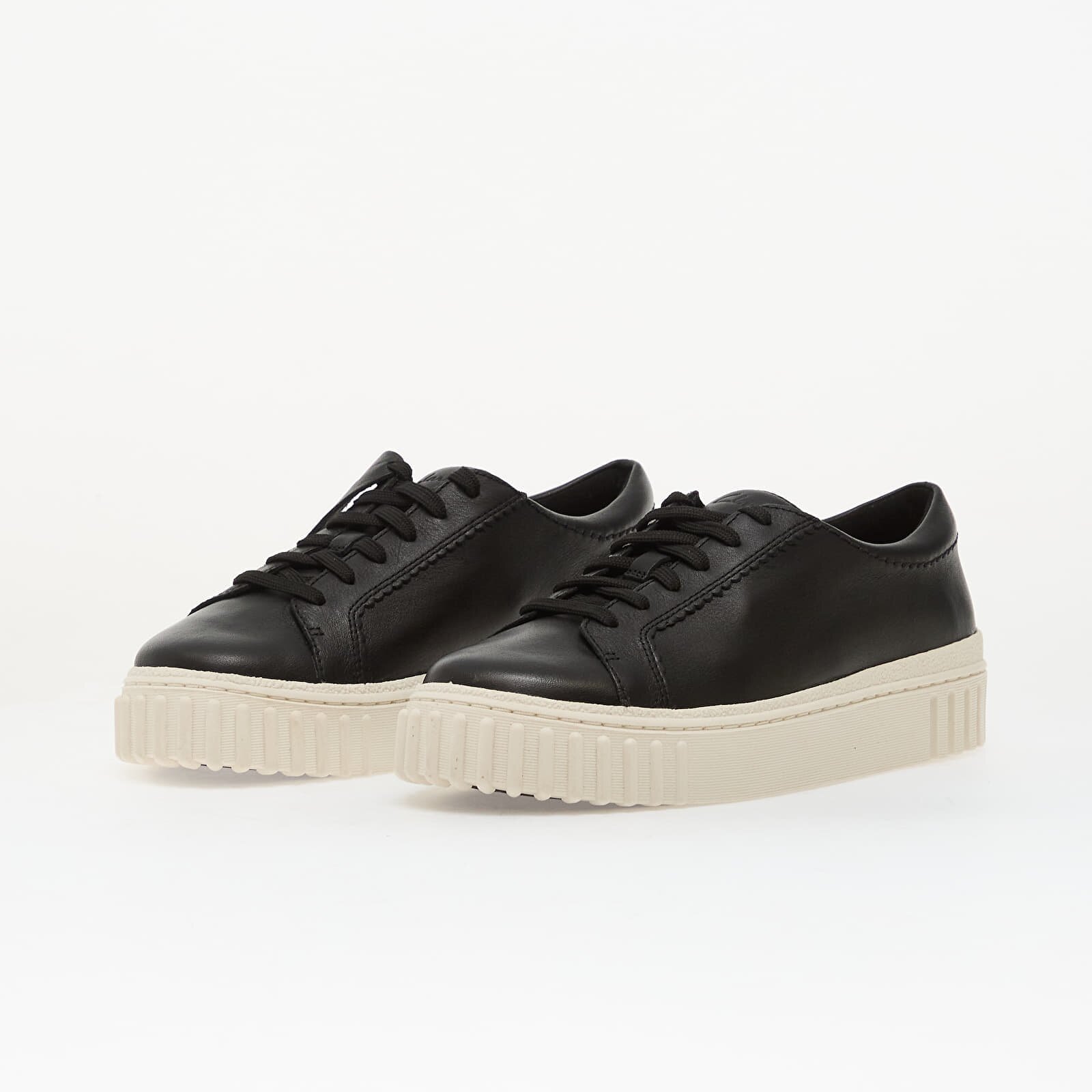 Clarks Сникърси Mayhill Walk Black Leather