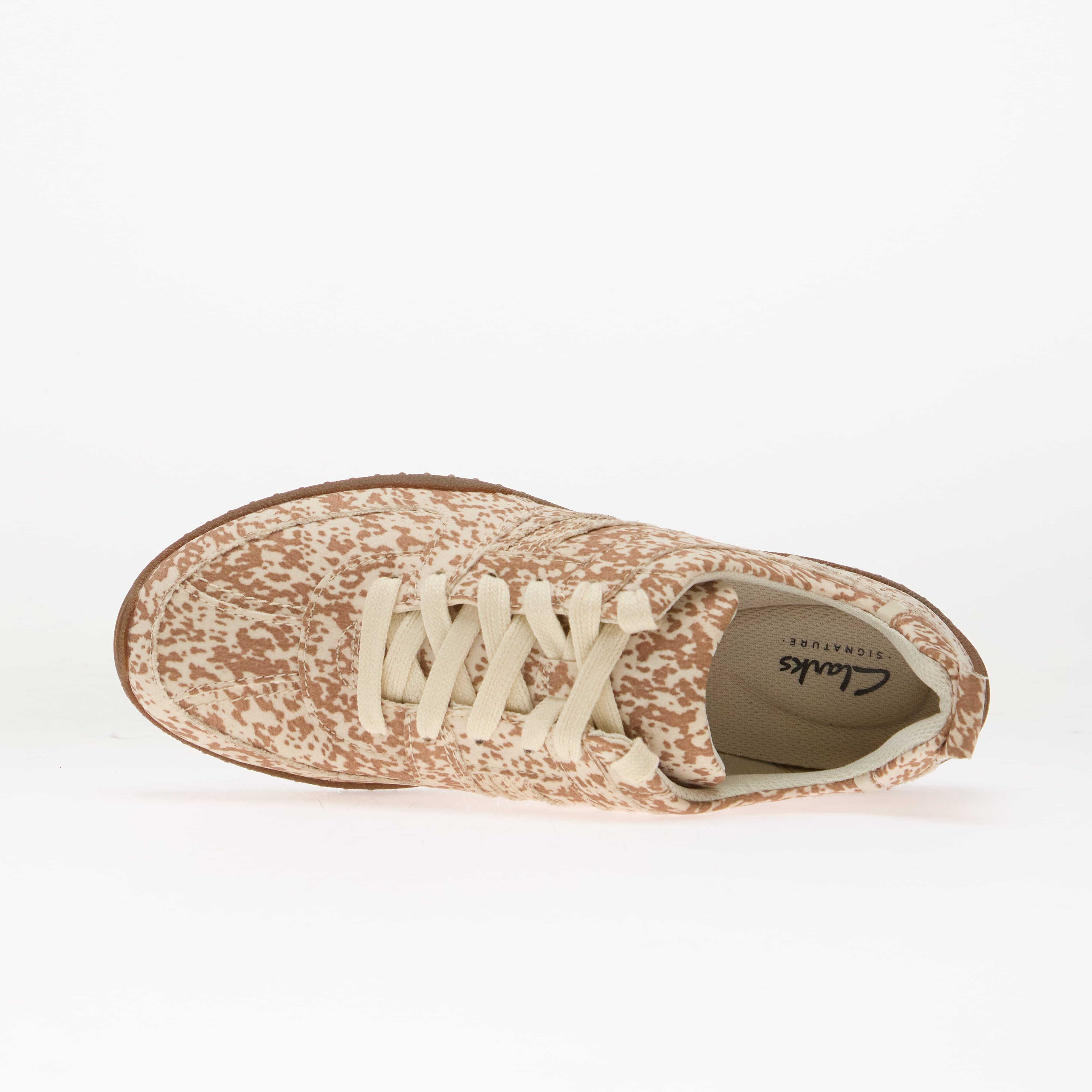 Clarks Сникърси Meridor Lace Animal Print Brown