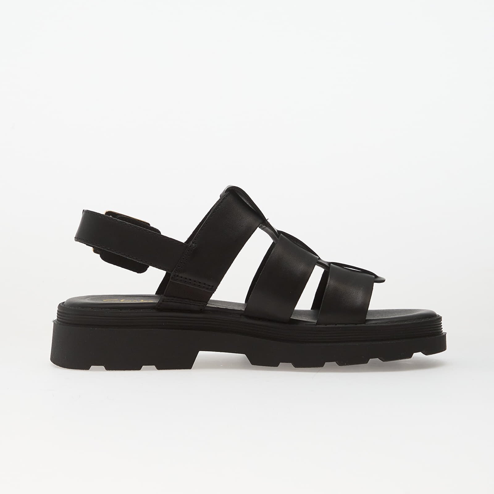 Clarks Сникърси Orinoco3 Strap Black Leather