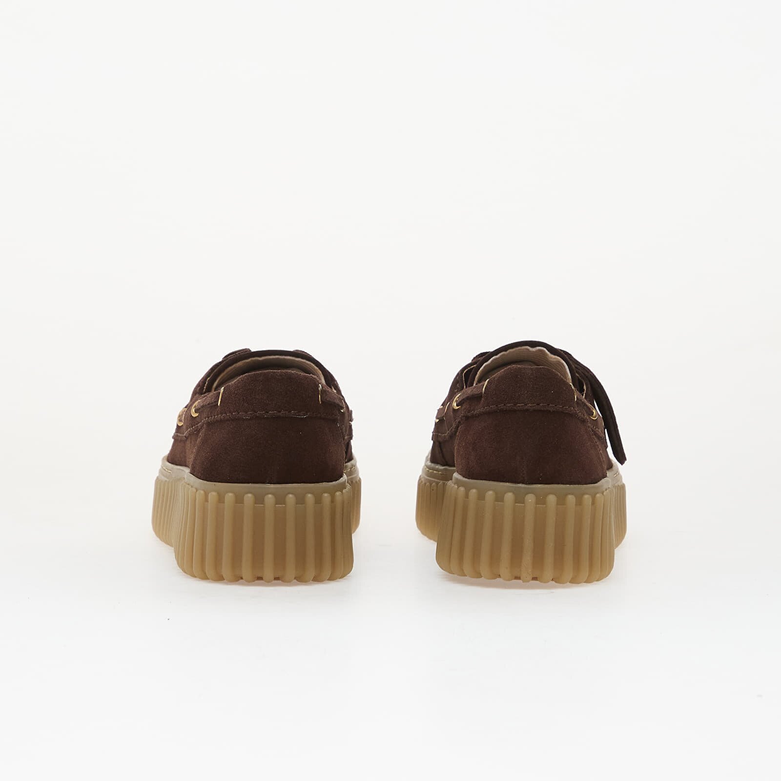 Clarks Сникърси Torhill Boat Dark Brown Suede