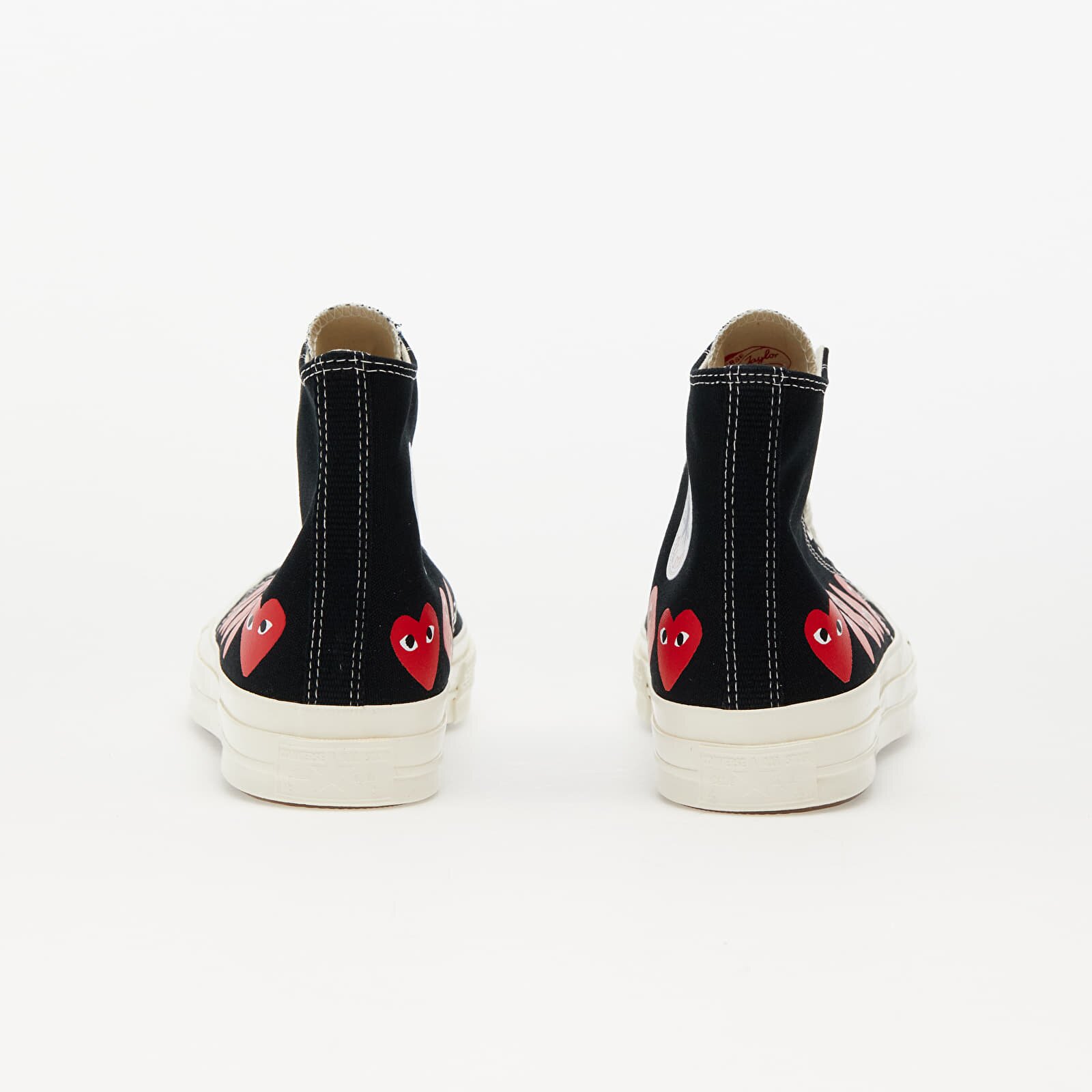 Comme des Garçons PLAY Сникърси Converse x Chuck 70 Hi Multi Heart Black/ Hi Risk Red/ Egret