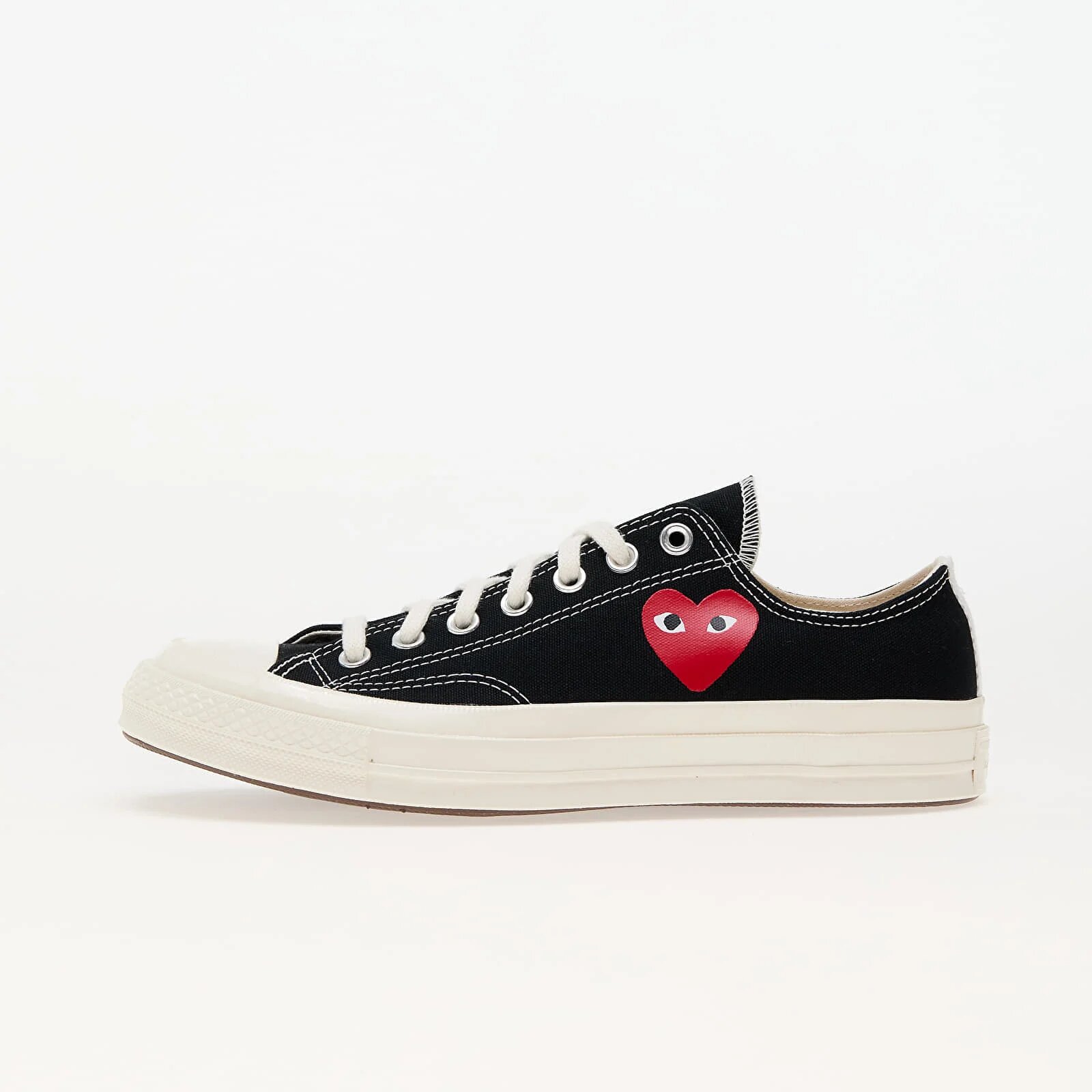 Comme des Garçons PLAY Сникърси Converse x Chuck 70 OX Black/ Egret/ Red
