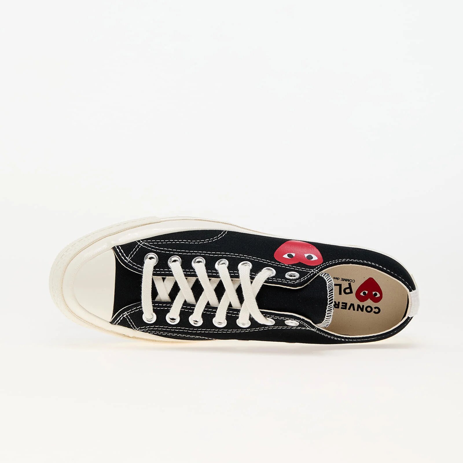 Comme des Garçons PLAY Сникърси Converse x Chuck 70 OX Black/ Egret/ Red