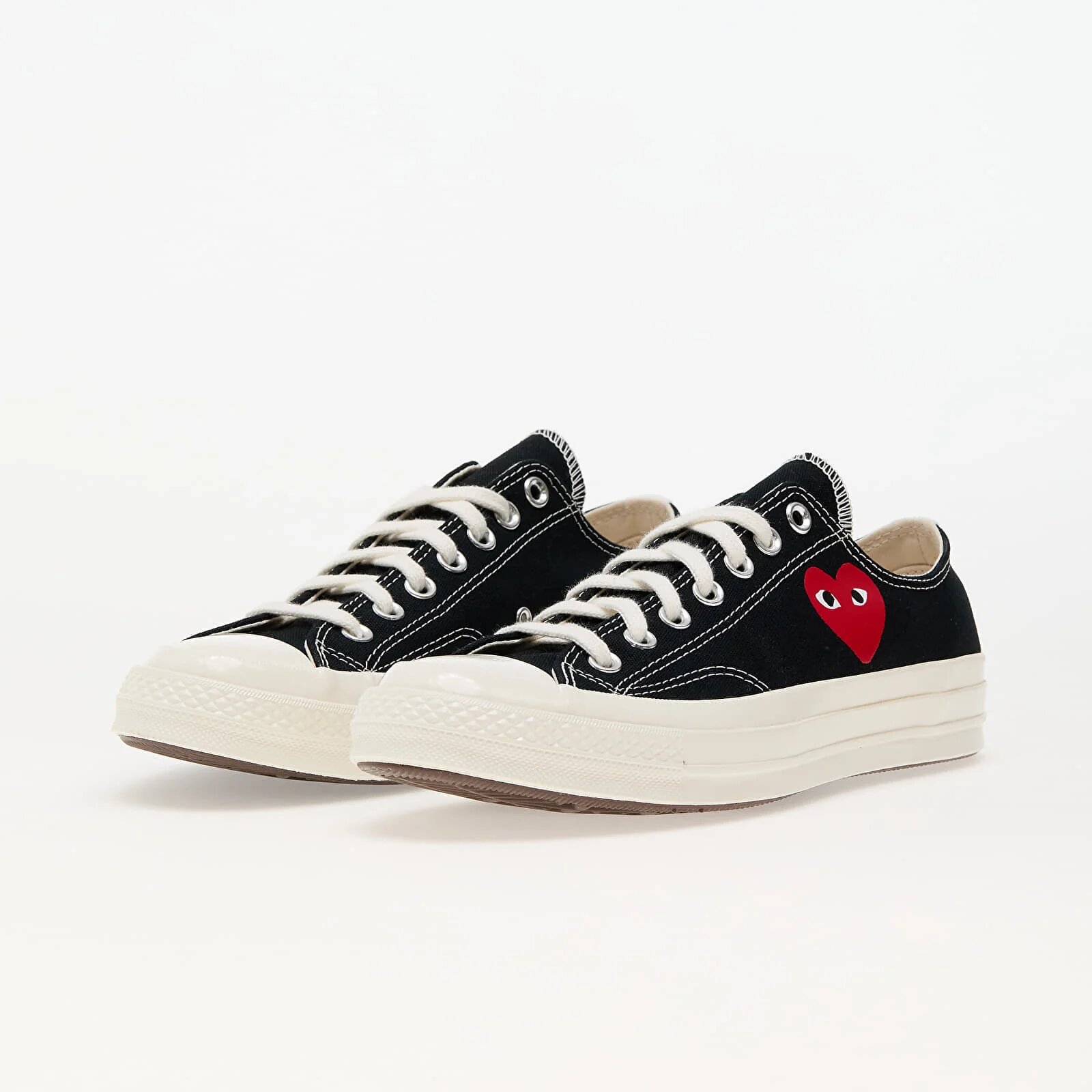 Comme des Garçons PLAY Сникърси Converse x Chuck 70 OX Black/ Egret/ Red
