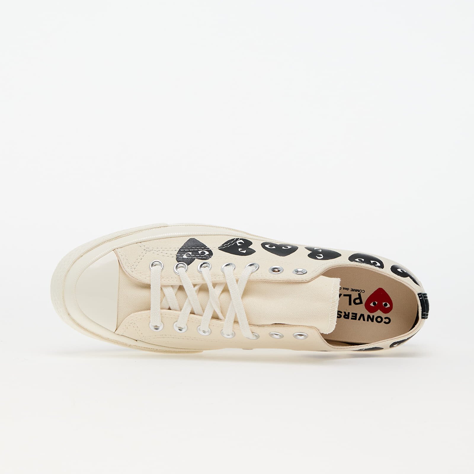 Comme des Garçons PLAY Сникърси Converse x Chuck 70 OX Milk/ Black/ Egret