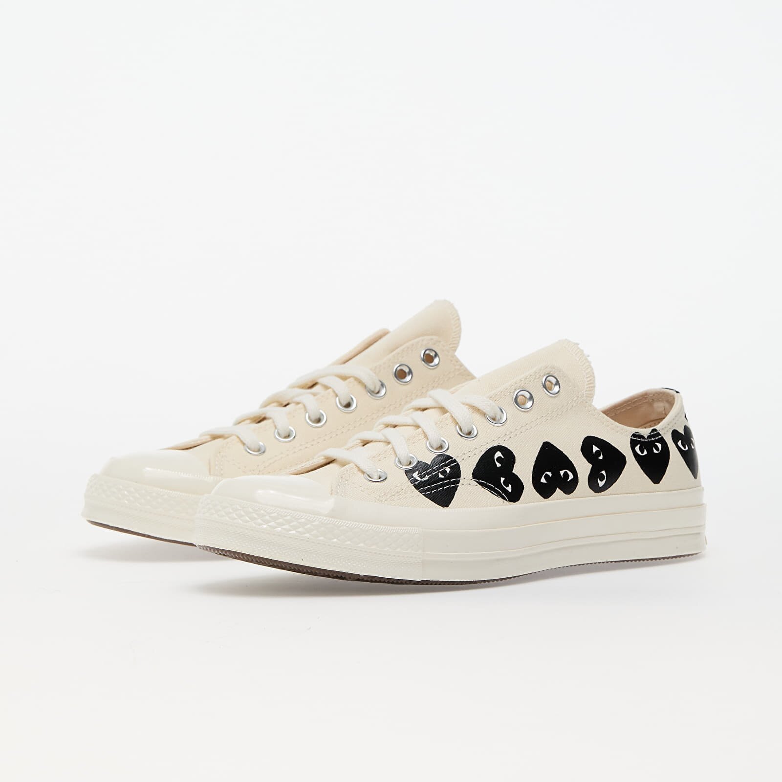 Comme des Garçons PLAY Сникърси Converse x Chuck 70 OX Milk/ Black/ Egret