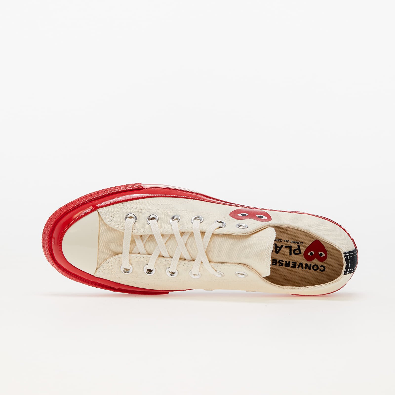 Comme des Garçons PLAY Сникърси Converse x Chuck Taylor 70 Low Top Red Sole White