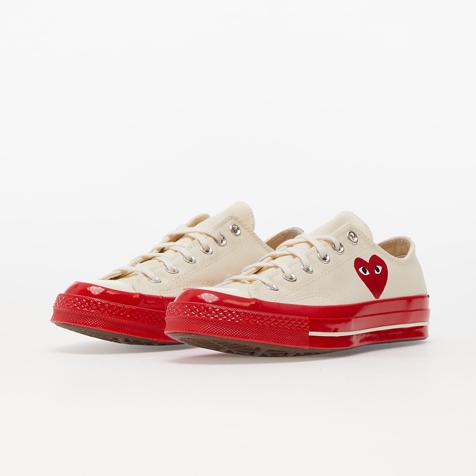 Comme des Garçons PLAY Сникърси Converse x Chuck Taylor 70 Low Top Red Sole White