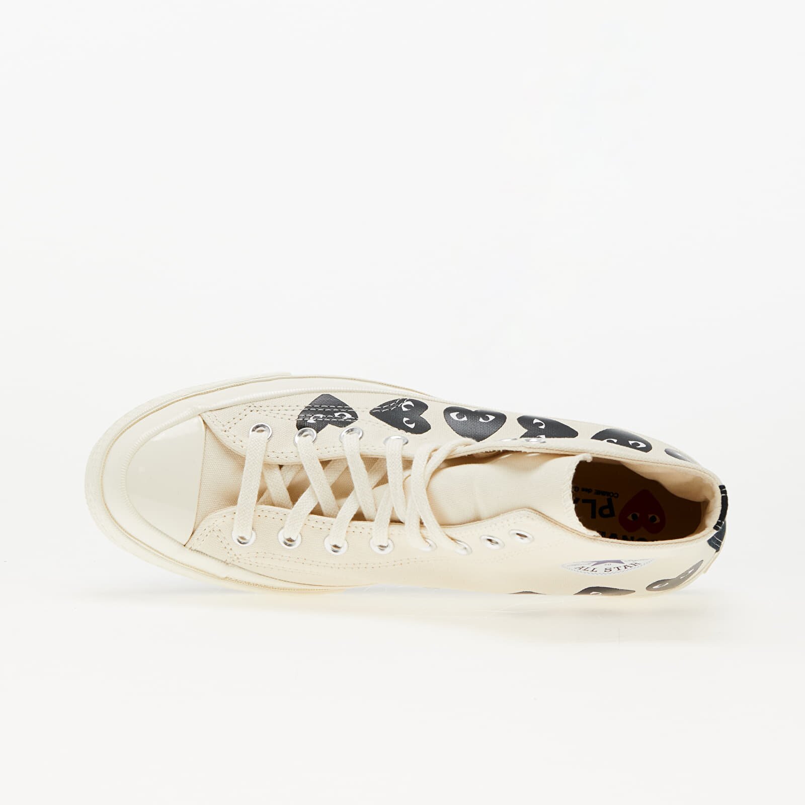 Comme des Garçons PLAY Сникърси Converse x Comme des Garcons PLAY Chuck 70 Hi Multi Heart Milk/ Black/ Egret
