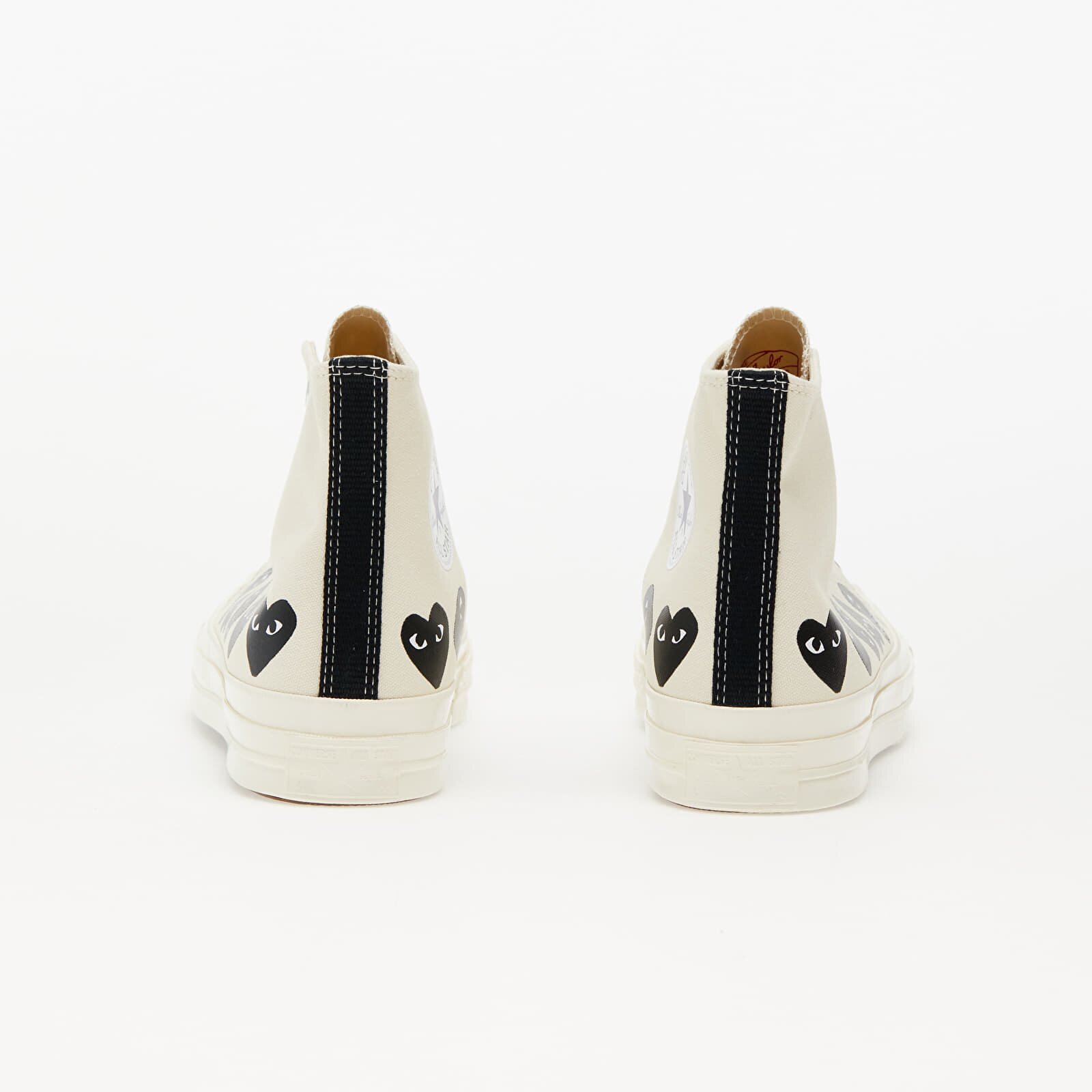 Comme des Garçons PLAY Сникърси Converse x Comme des Garcons PLAY Chuck 70 Hi Multi Heart Milk/ Black/ Egret