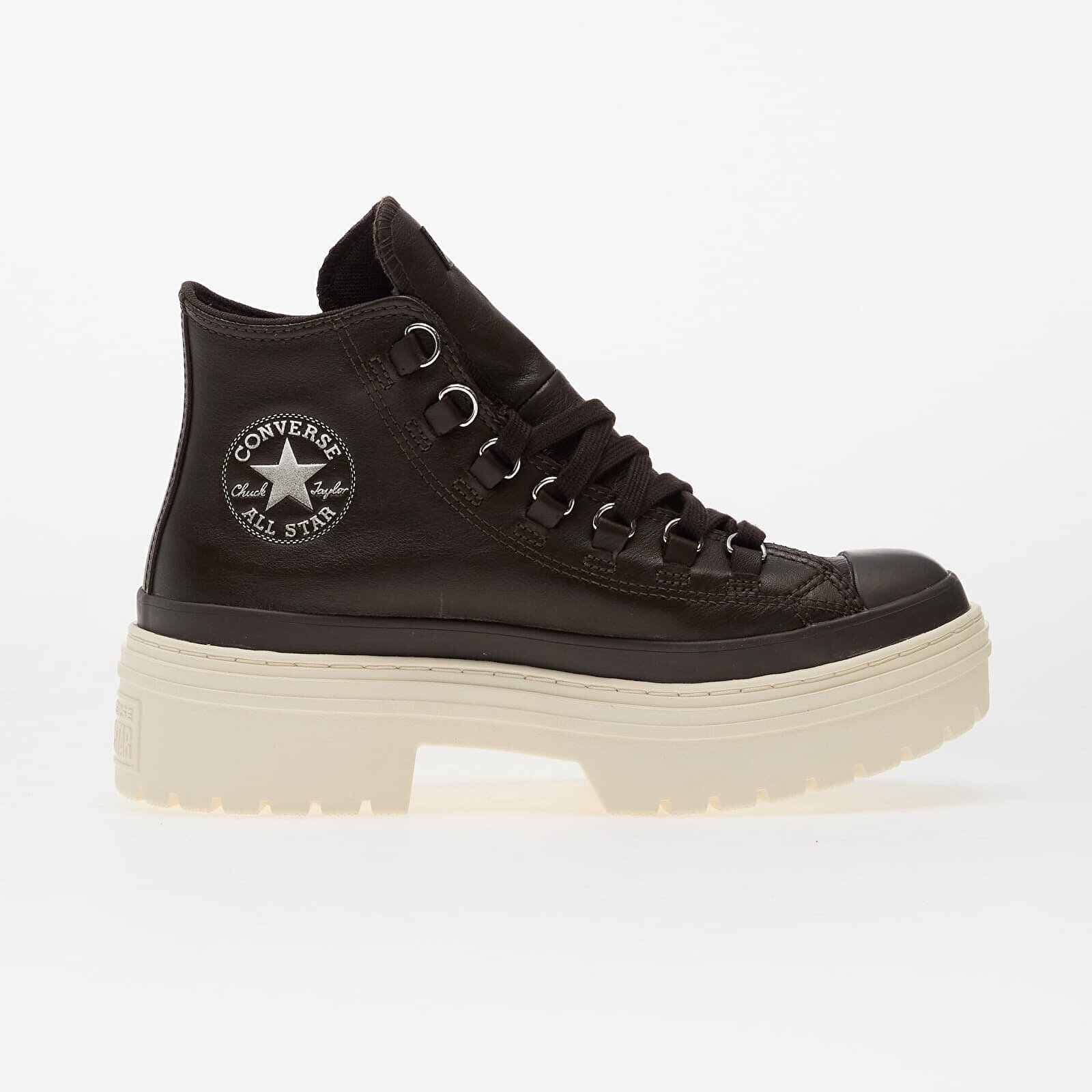 Converse Chuck Taylor All Star Lugged Heel Platform Waterproof Leather Hi Mudguard/ Mudguard/ Egret