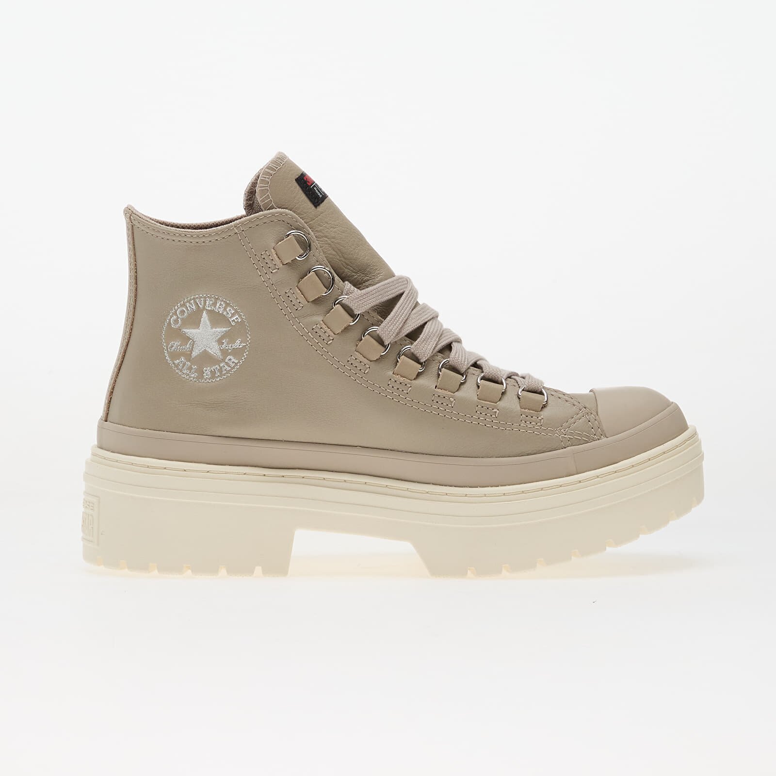 Converse Chuck Taylor All Star Lugged Heel Platform Waterproof Leather Hi Papyrus/ Papyrus/ Egret