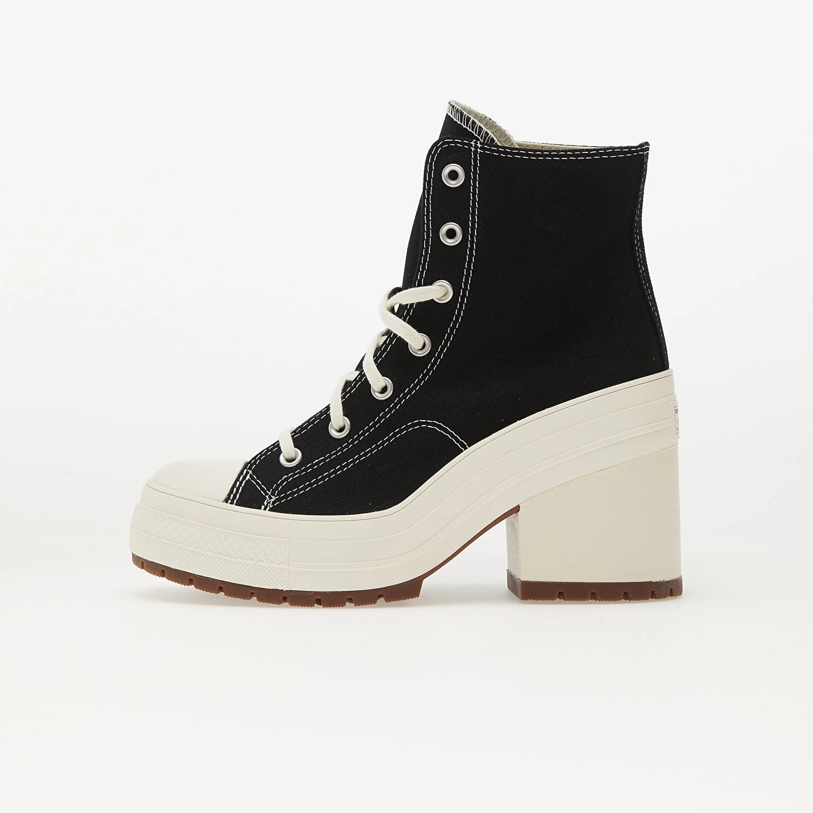 Converse Сникърси Chuck 70 De Luxe Heel Black/ Egret/ Egret