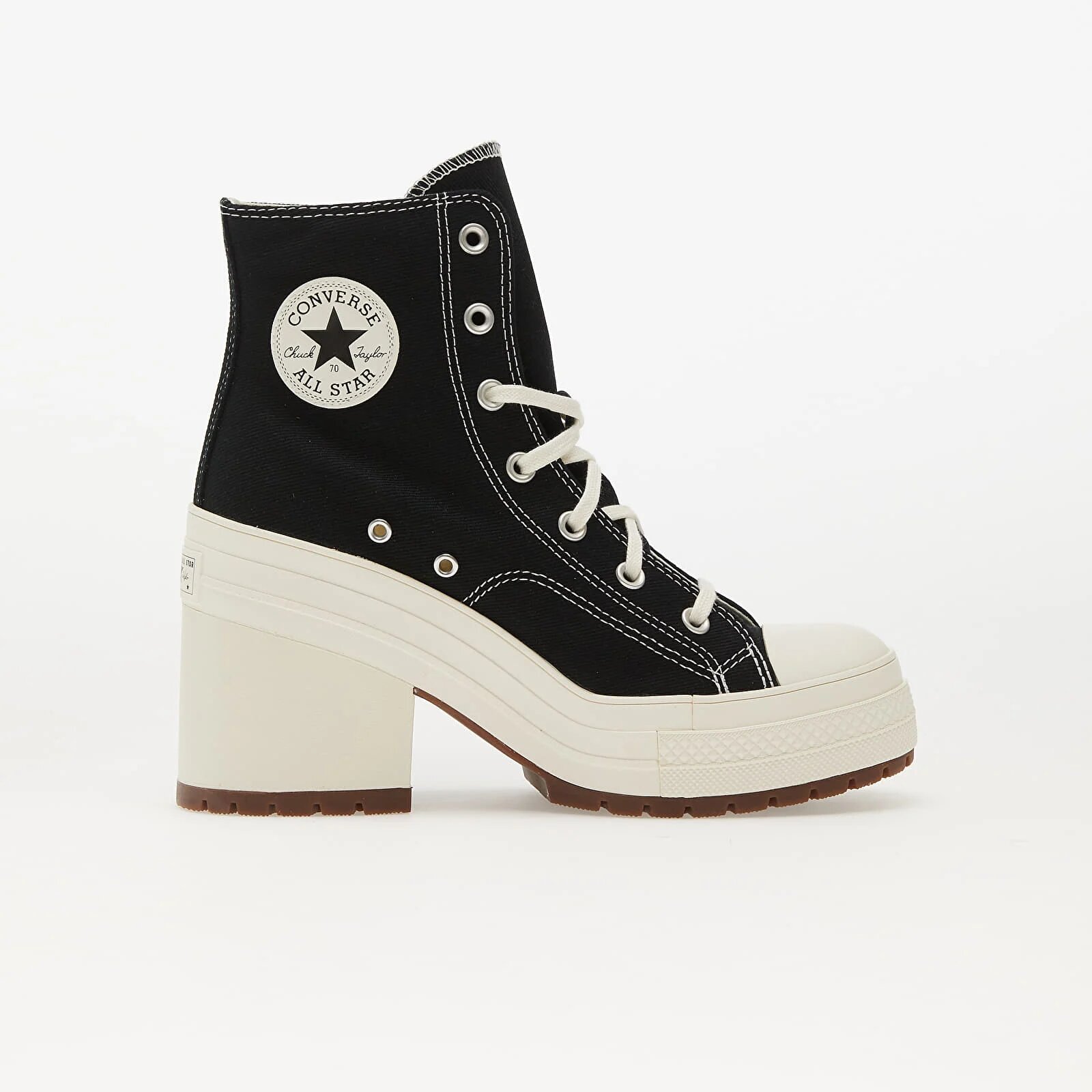 Converse Сникърси Chuck 70 De Luxe Heel Black/ Egret/ Egret