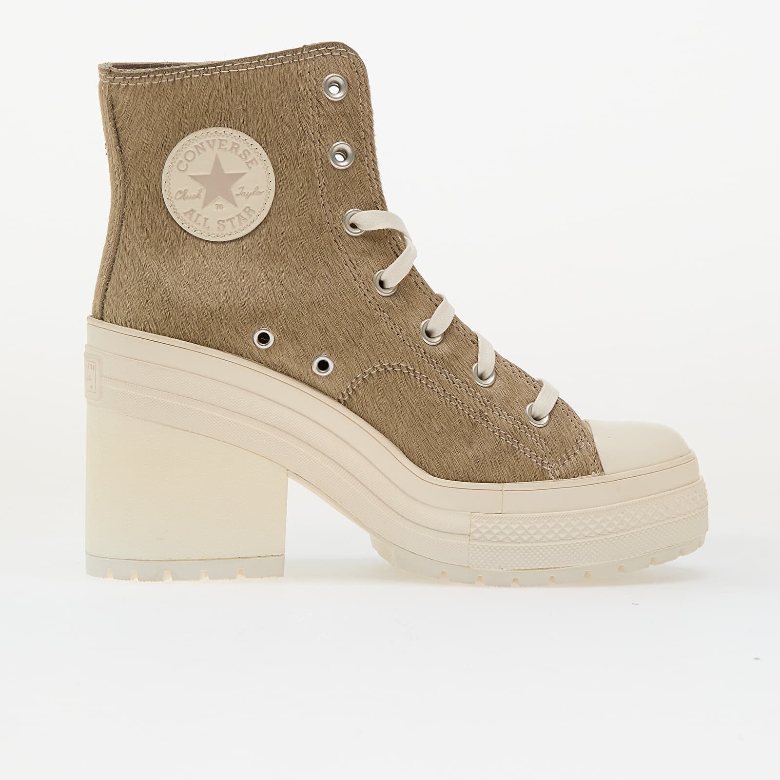 Converse Сникърси Chuck 70 De Luxe Heel Hi Warm Clay/ Egret
