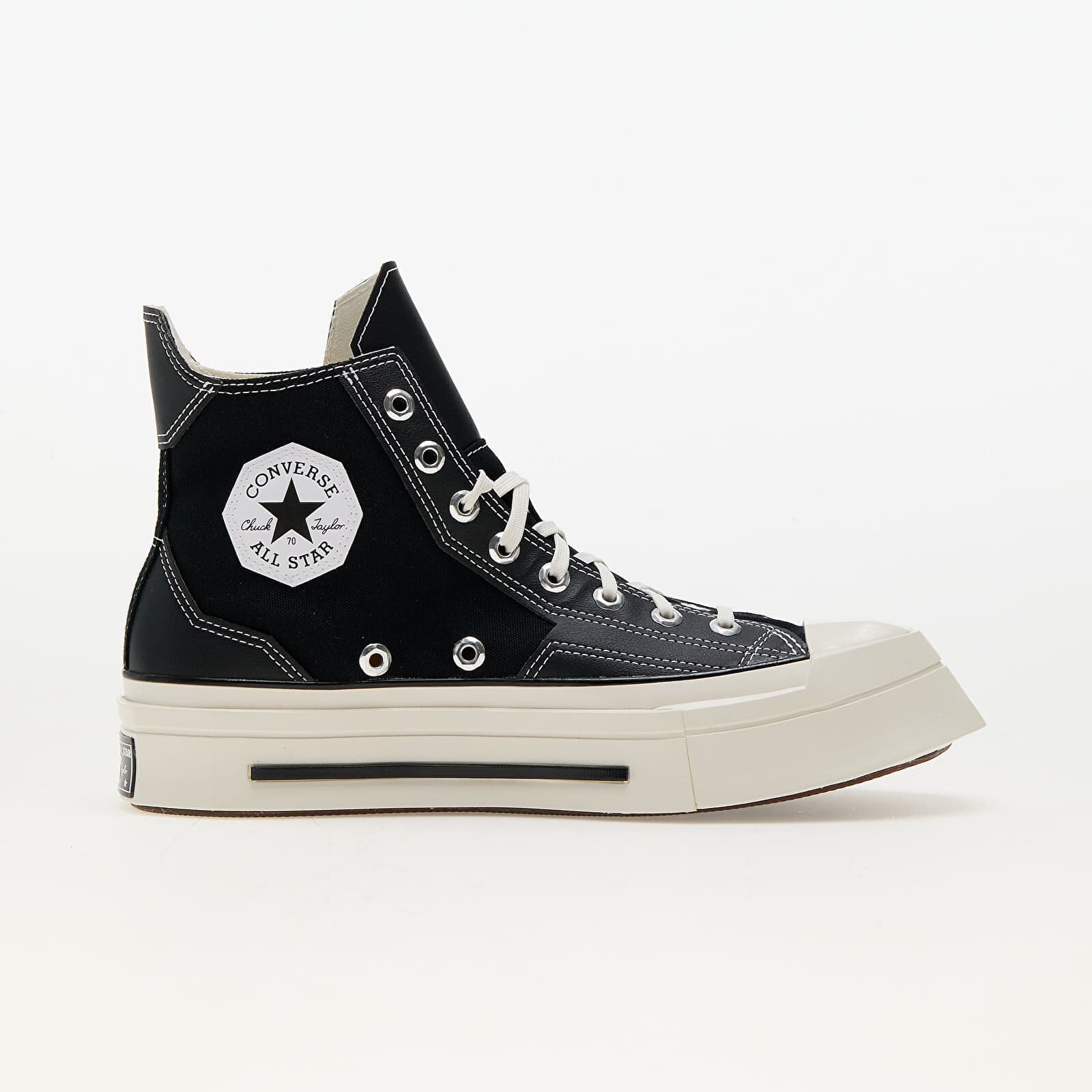 Converse Сникърси Chuck 70 De Luxe Squared Black/ Black/ Egret