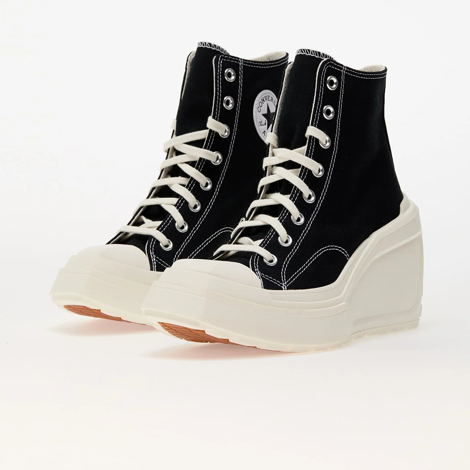 Converse Сникърси Chuck 70 De Luxe Wedge Black/ Black/ Egret