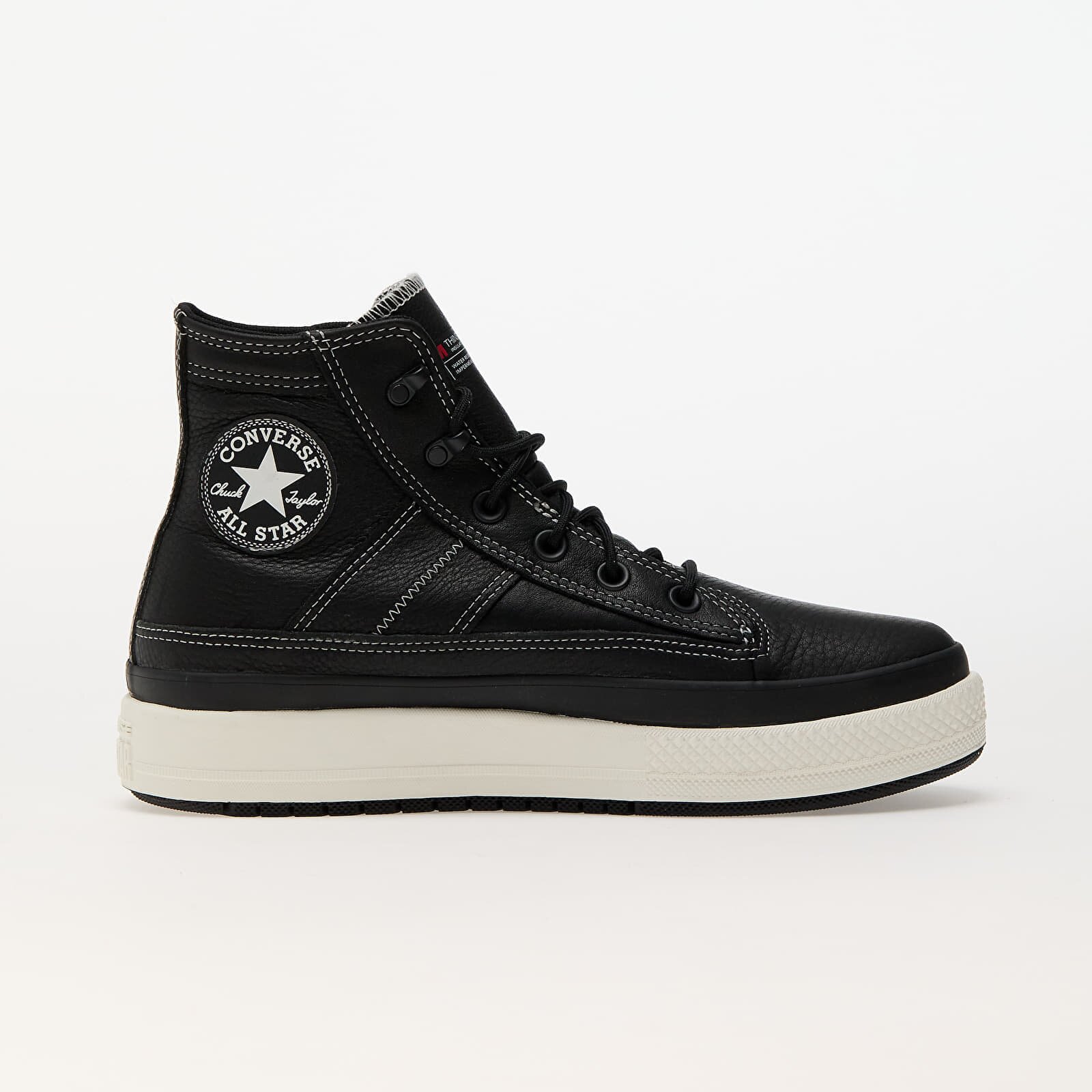 Converse Сникърси Chuck Taylor All Star Equip Waterproof Black/ Black/ Vintage White