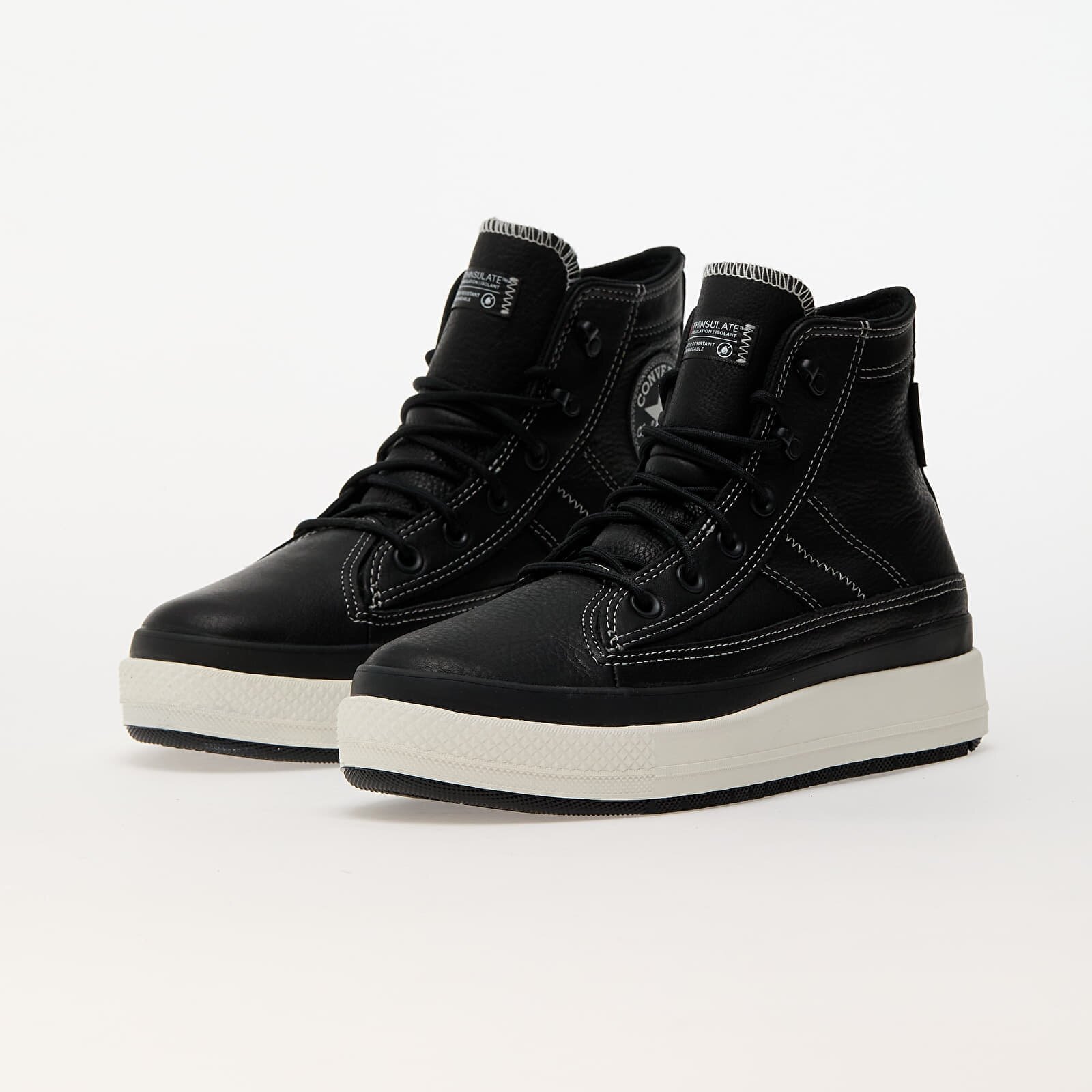 Converse Сникърси Chuck Taylor All Star Equip Waterproof Black/ Black/ Vintage White