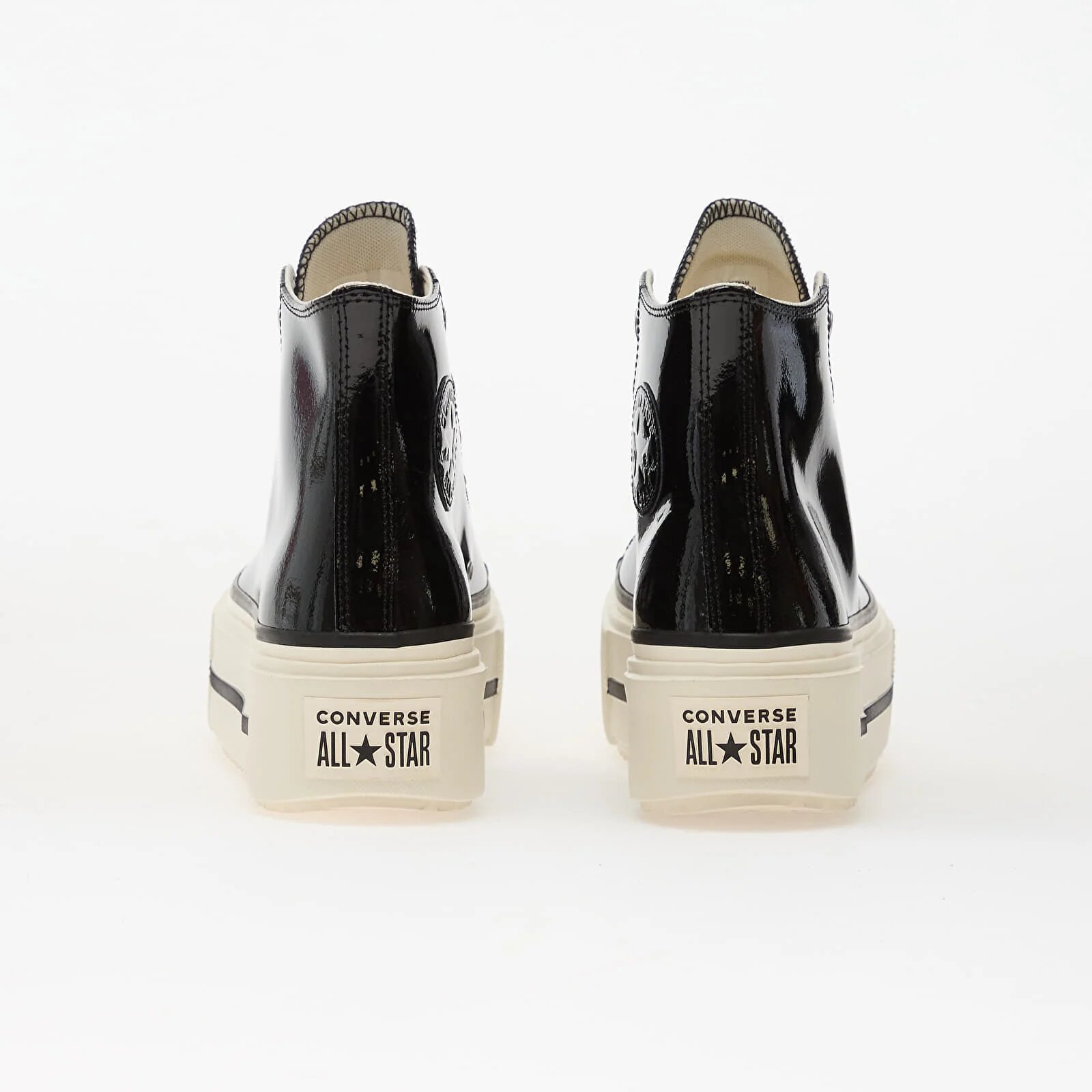 Converse Сникърси Chuck Taylor All Star Lift Double Stack Platform Patent Leather Hi Black/ Egret/ Black