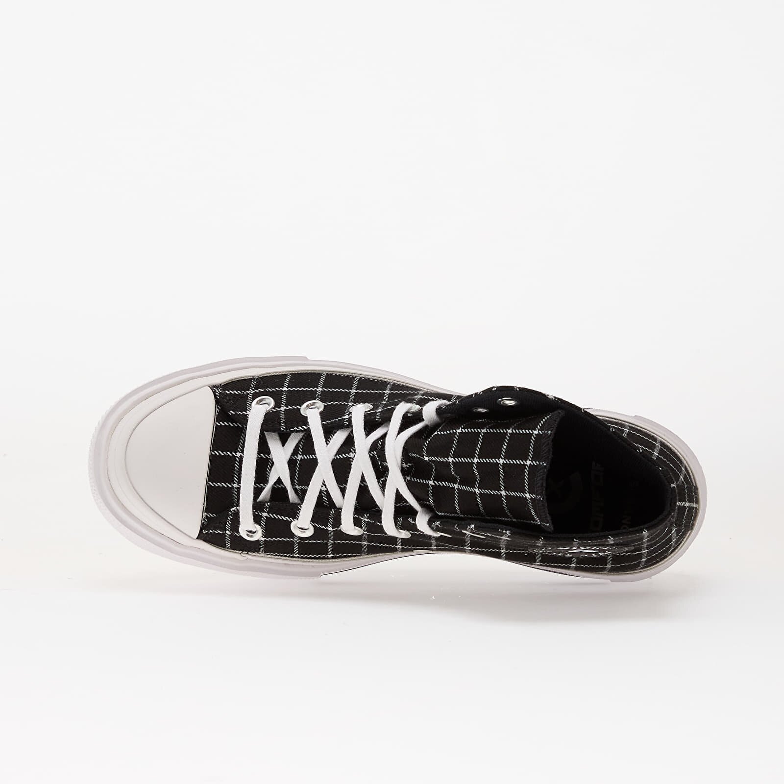 Converse Сникърси Chuck Taylor All Star Lift Double Stack Platform Plaid Hi Black/ White/ Black