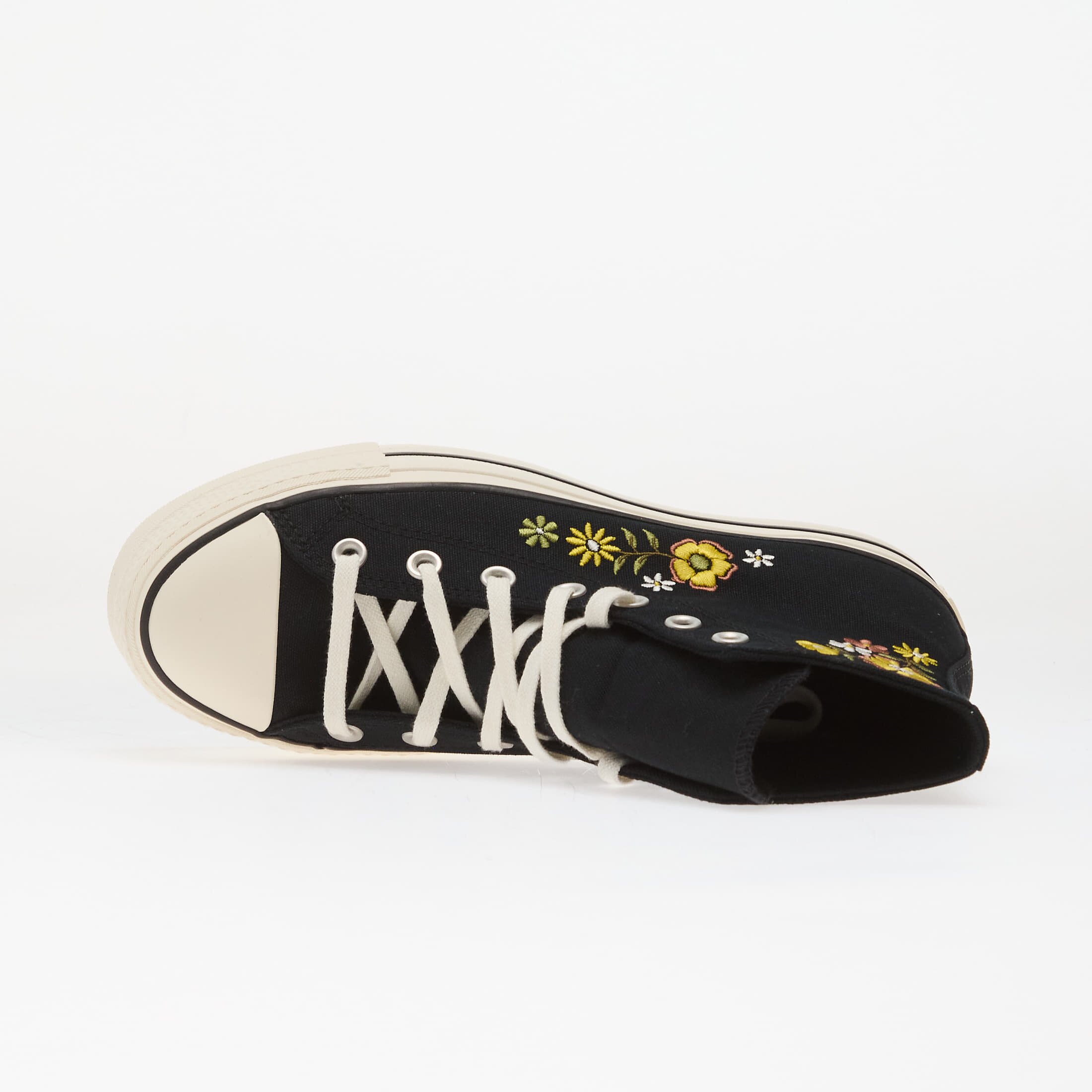 Converse Сникърси Chuck Taylor All Star Lift Embroidered Flowers - Black/ Egret/ Bright Outlook