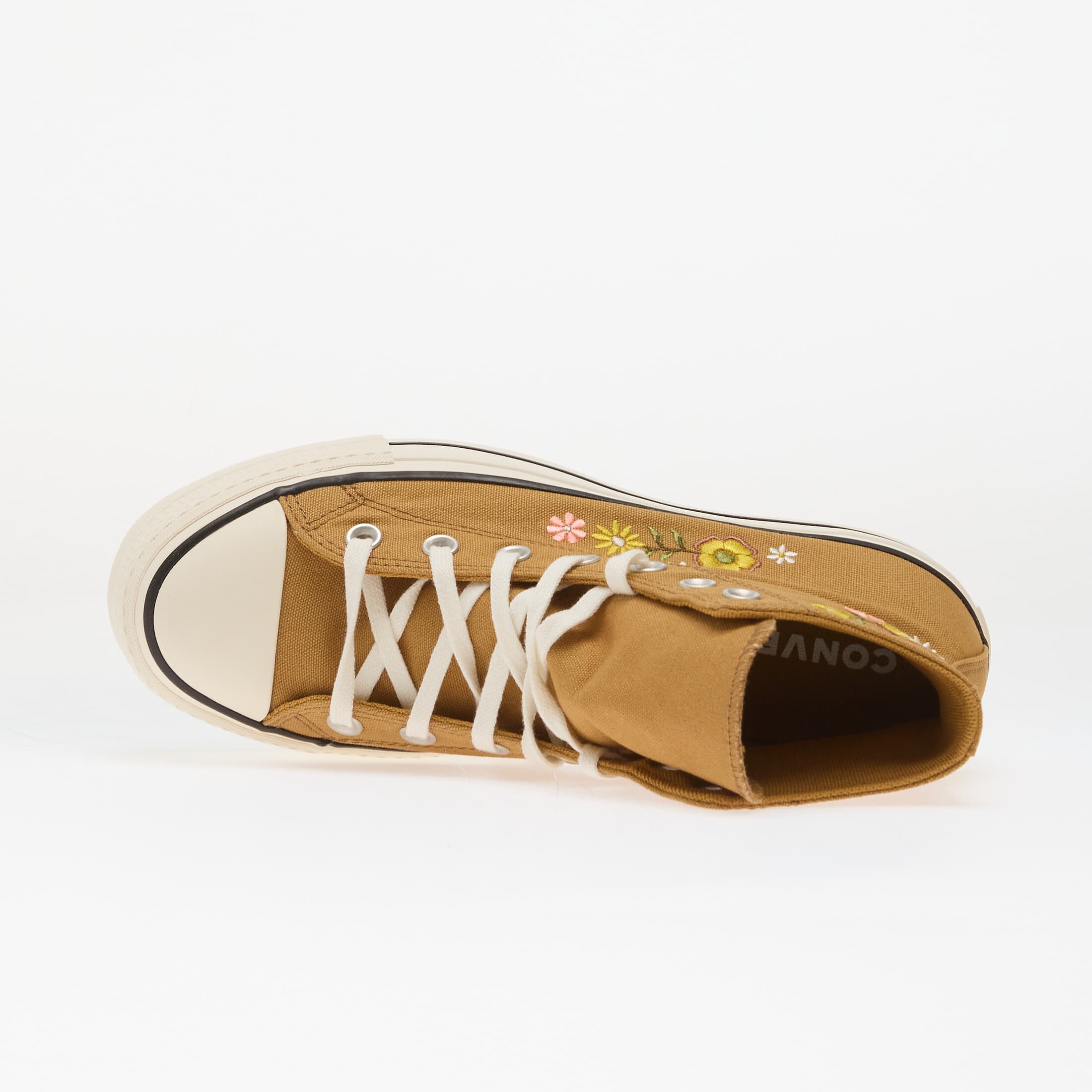 Converse Сникърси Chuck Taylor All Star Lift Embroidered Flowers - Honey Stick/ Egret