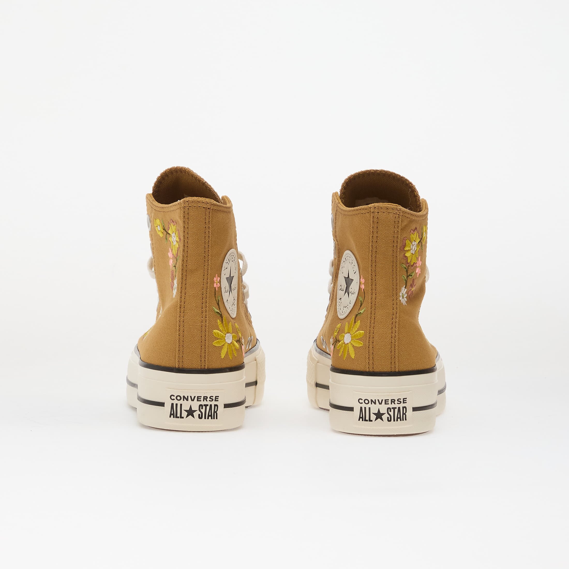 Converse Сникърси Chuck Taylor All Star Lift Embroidered Flowers - Honey Stick/ Egret