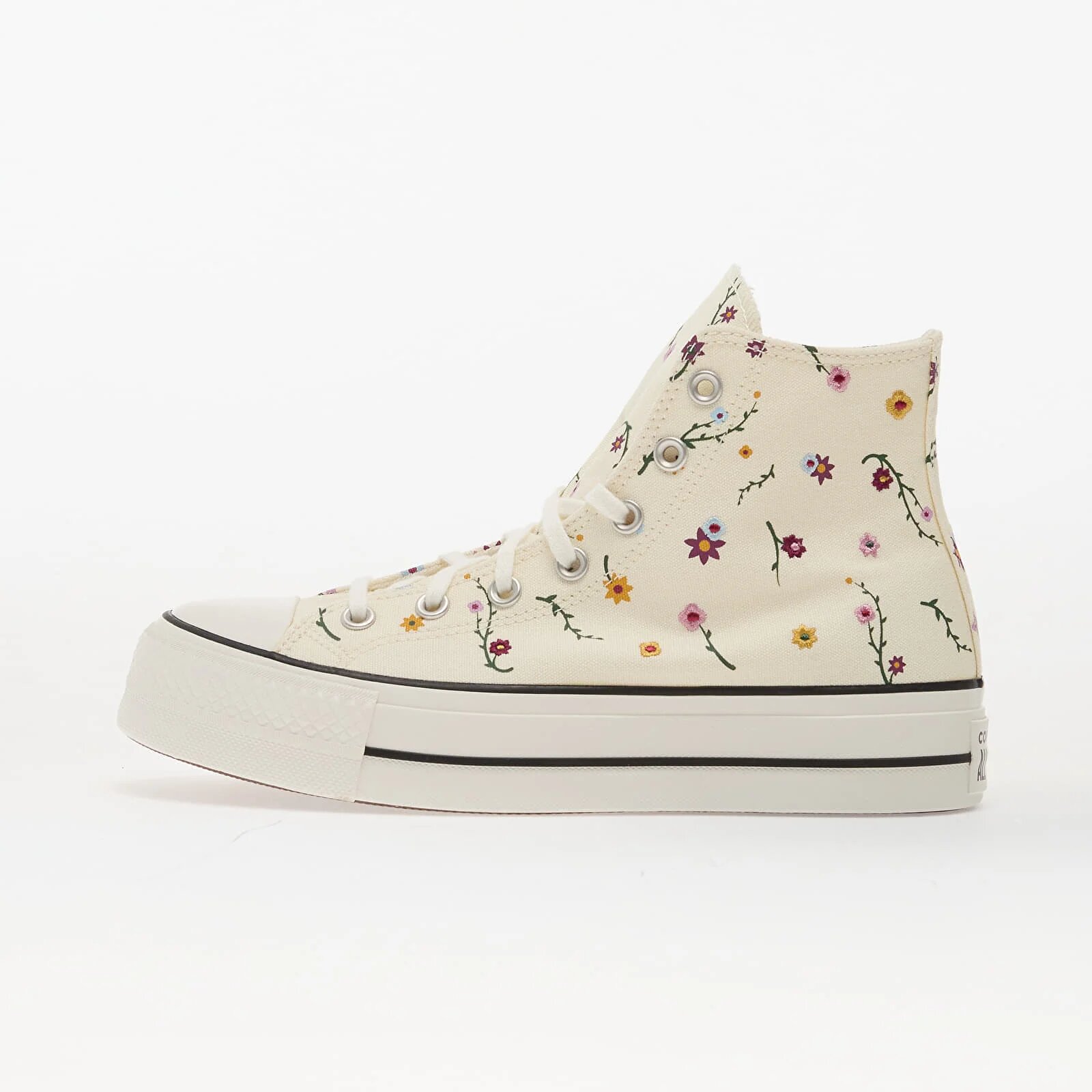 Converse Сникърси Chuck Taylor All Star Lift Platform Embroidered Blooms Hi Egret/ Vintage White/ Black