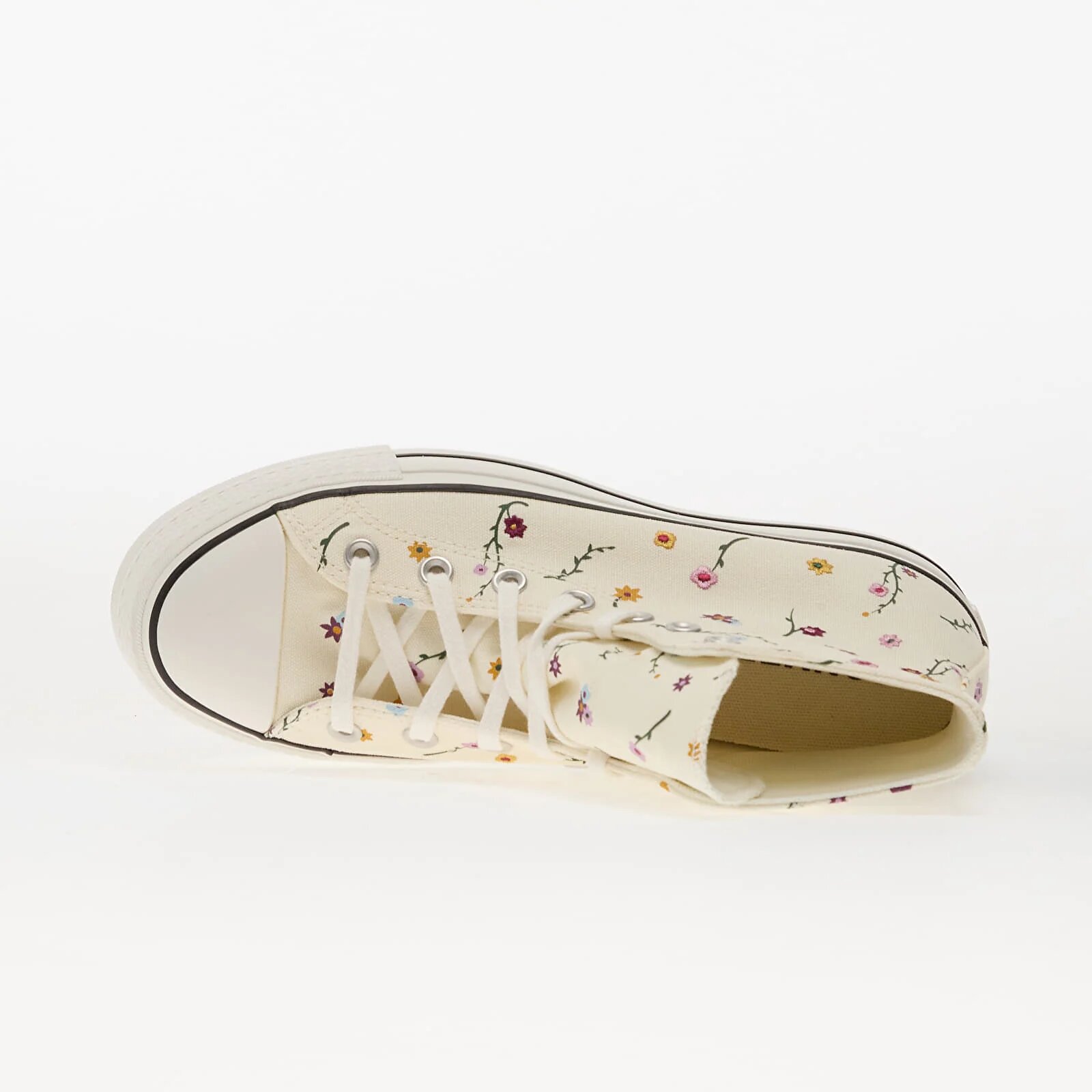Converse Сникърси Chuck Taylor All Star Lift Platform Embroidered Blooms Hi Egret/ Vintage White/ Black