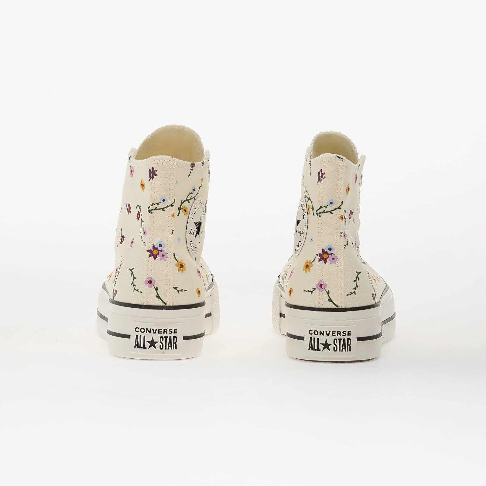 Converse Сникърси Chuck Taylor All Star Lift Platform Embroidered Blooms Hi Egret/ Vintage White/ Black