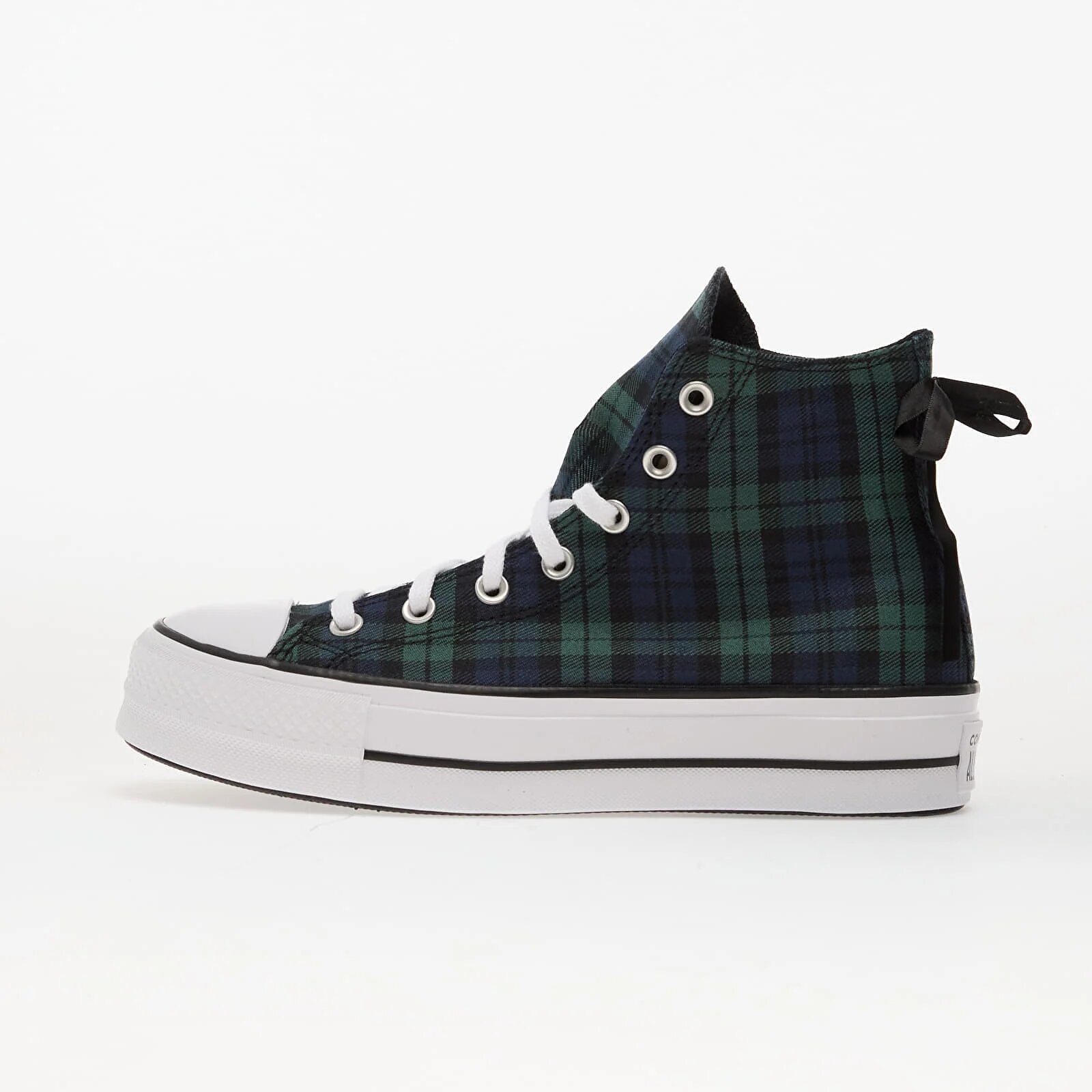 Converse Сникърси Chuck Taylor All Star Lift Platform Plaid Hi Navy/ Black/ White