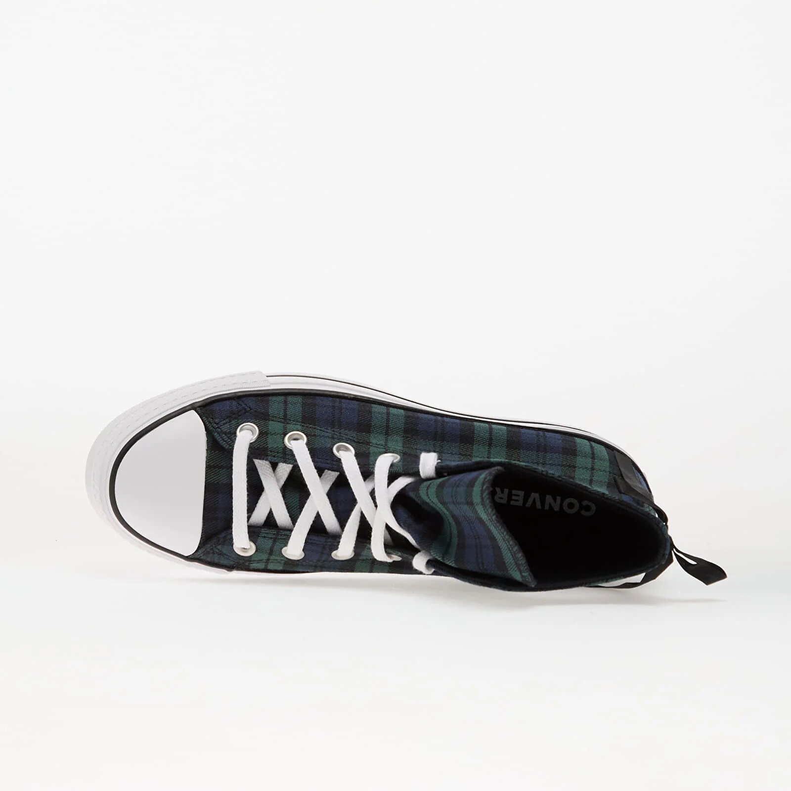 Converse Сникърси Chuck Taylor All Star Lift Platform Plaid Hi Navy/ Black/ White