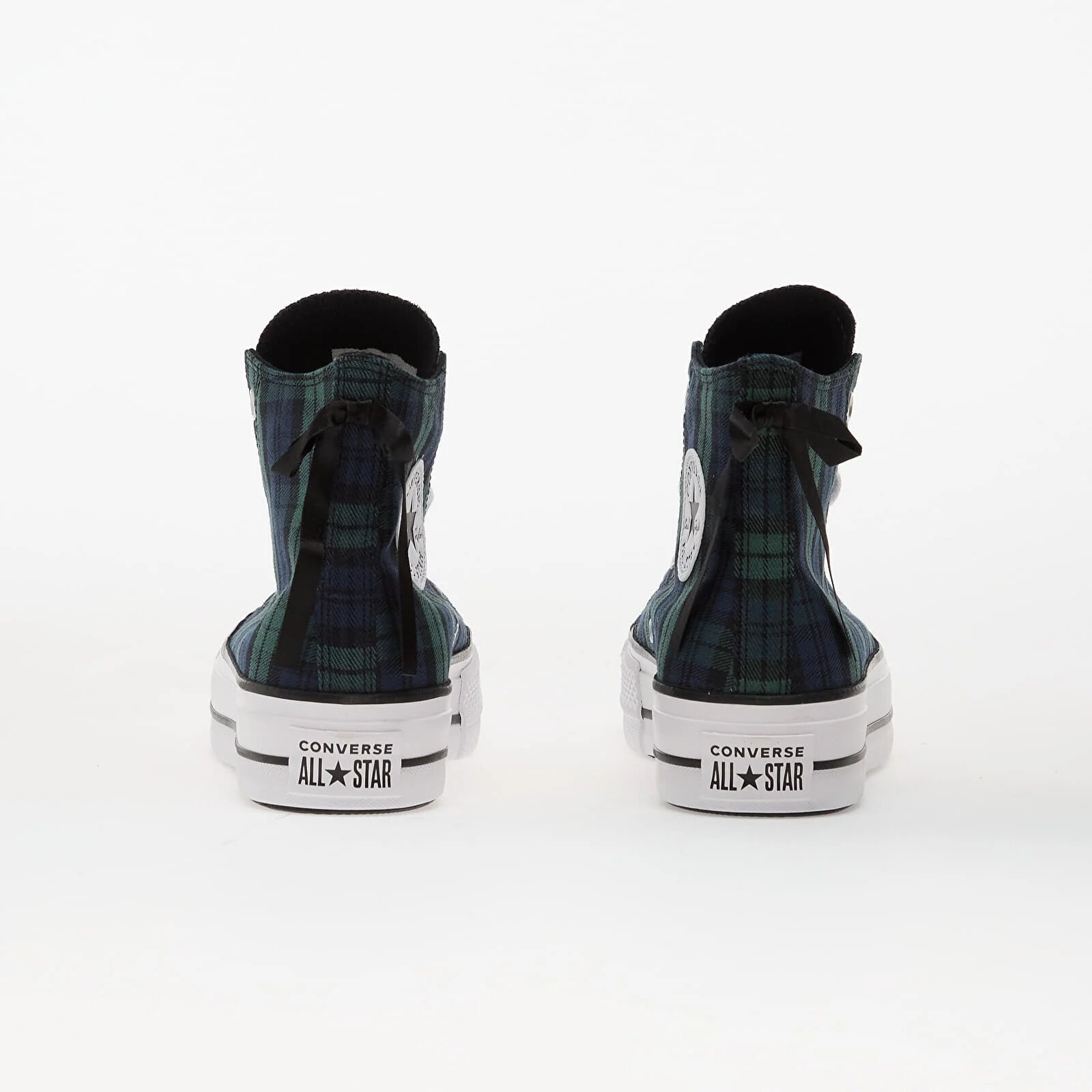 Converse Сникърси Chuck Taylor All Star Lift Platform Plaid Hi Navy/ Black/ White