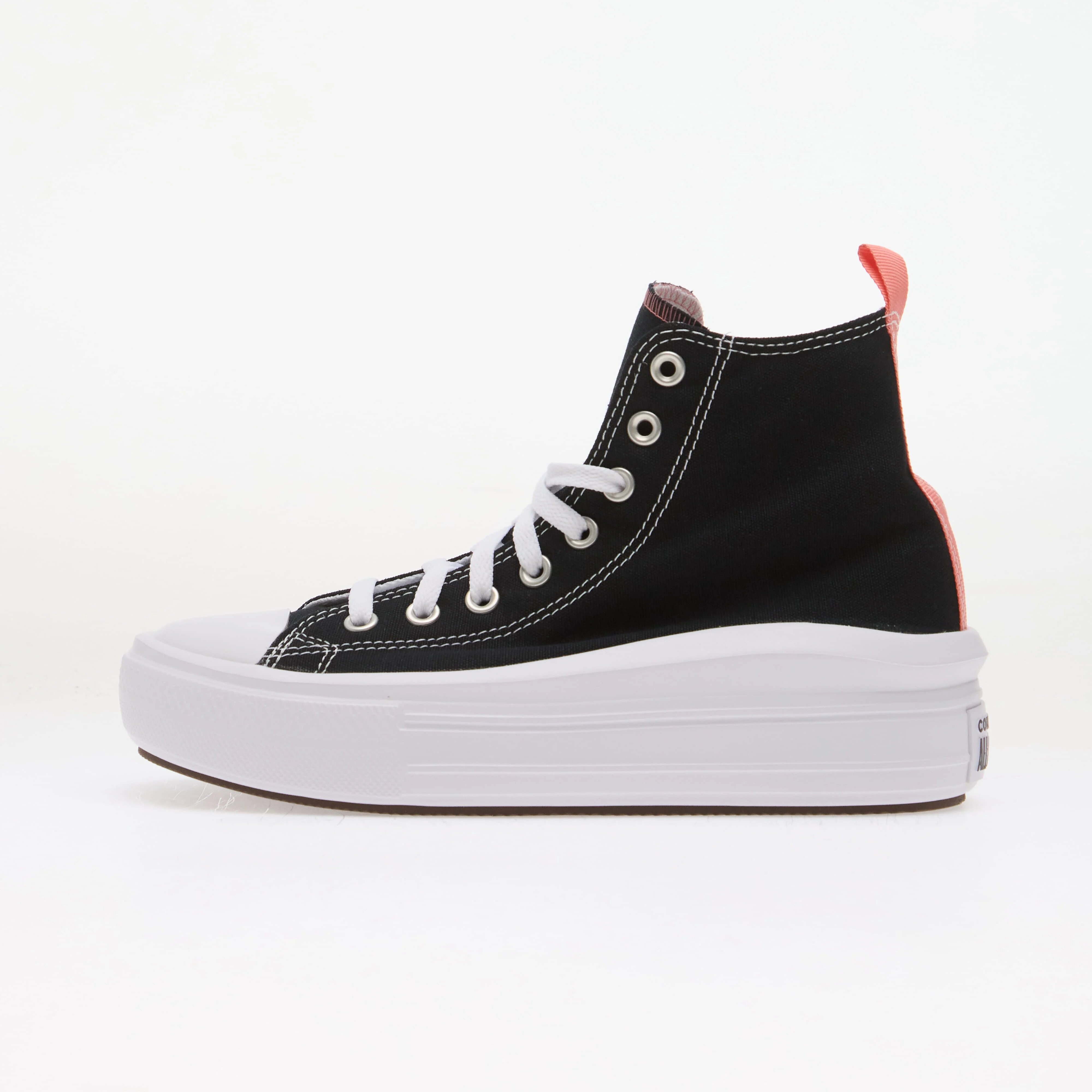 Converse Сникърси Chuck Taylor All Star Move Hi Black/ Pink Salt/ White