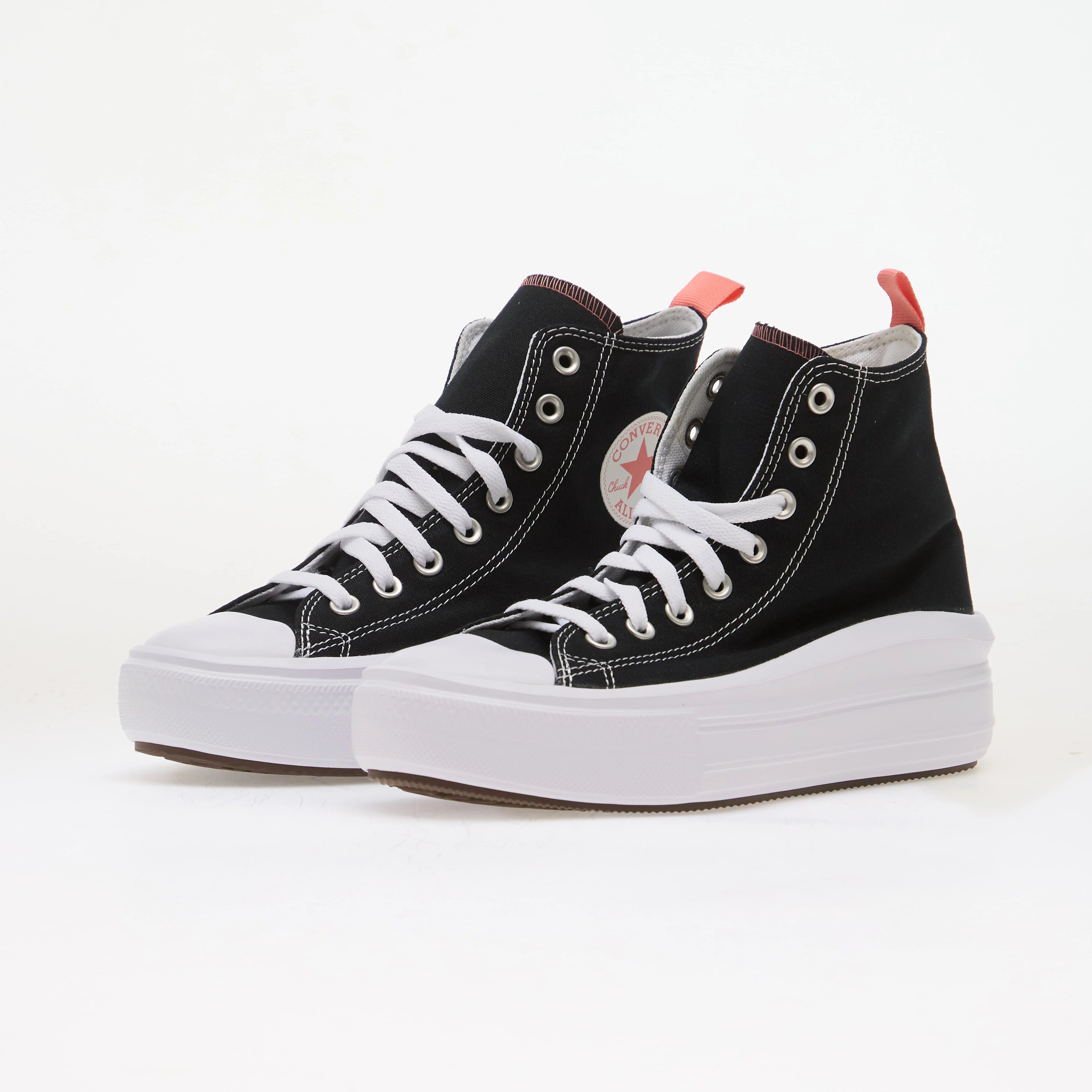 Converse Сникърси Chuck Taylor All Star Move Hi Black/ Pink Salt/ White