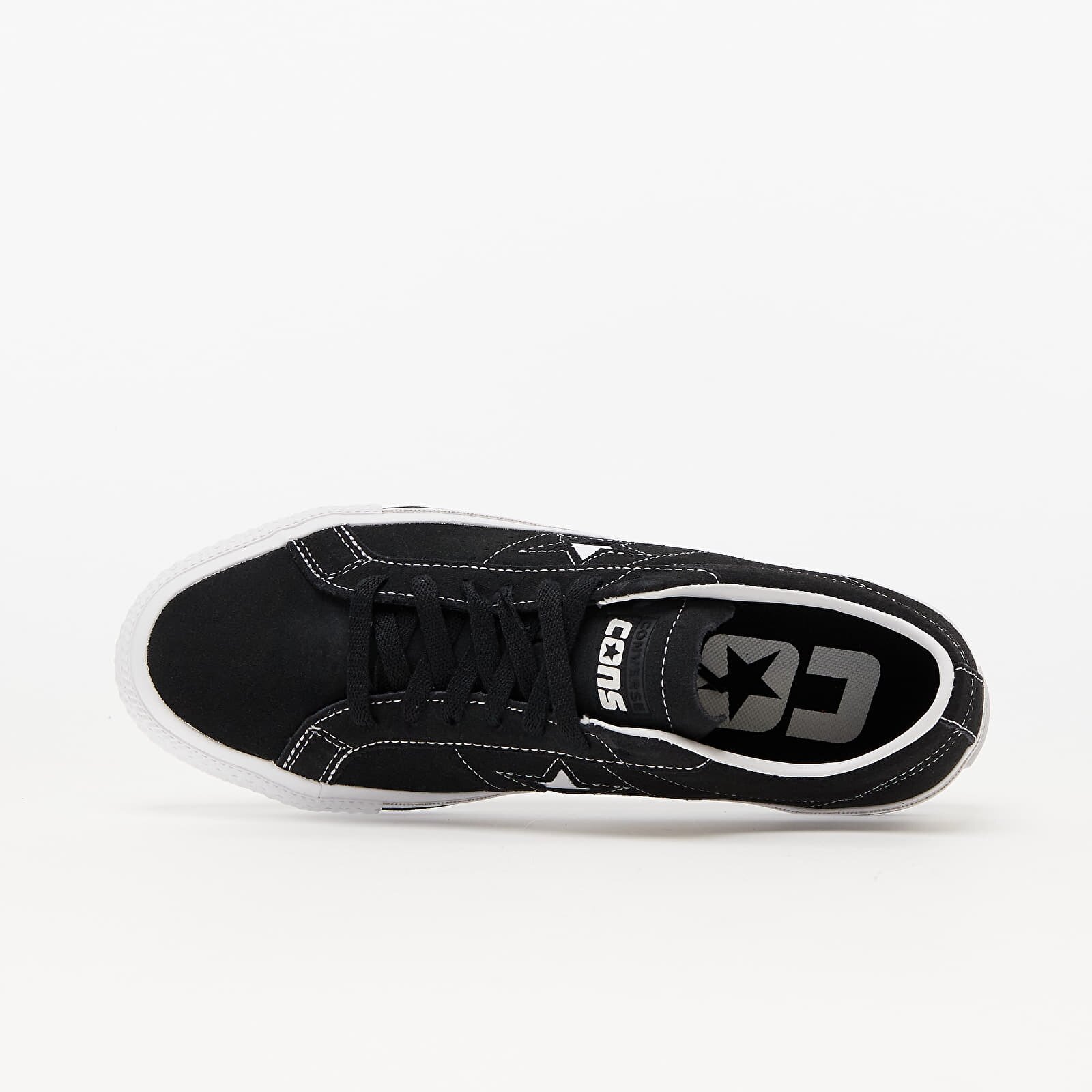 Converse Сникърси Cons One Star Pro Suede Black/ Black/ White