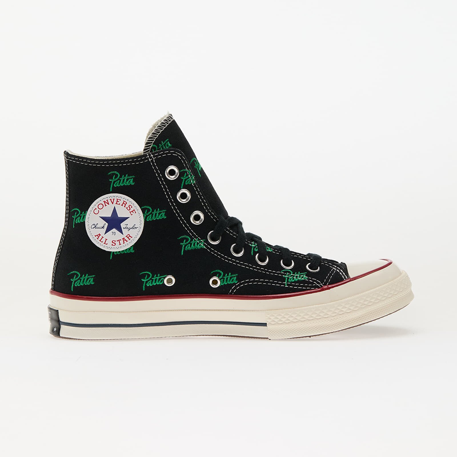 Converse Сникърси x Patta Chuck 70 Black/ Jolly Green