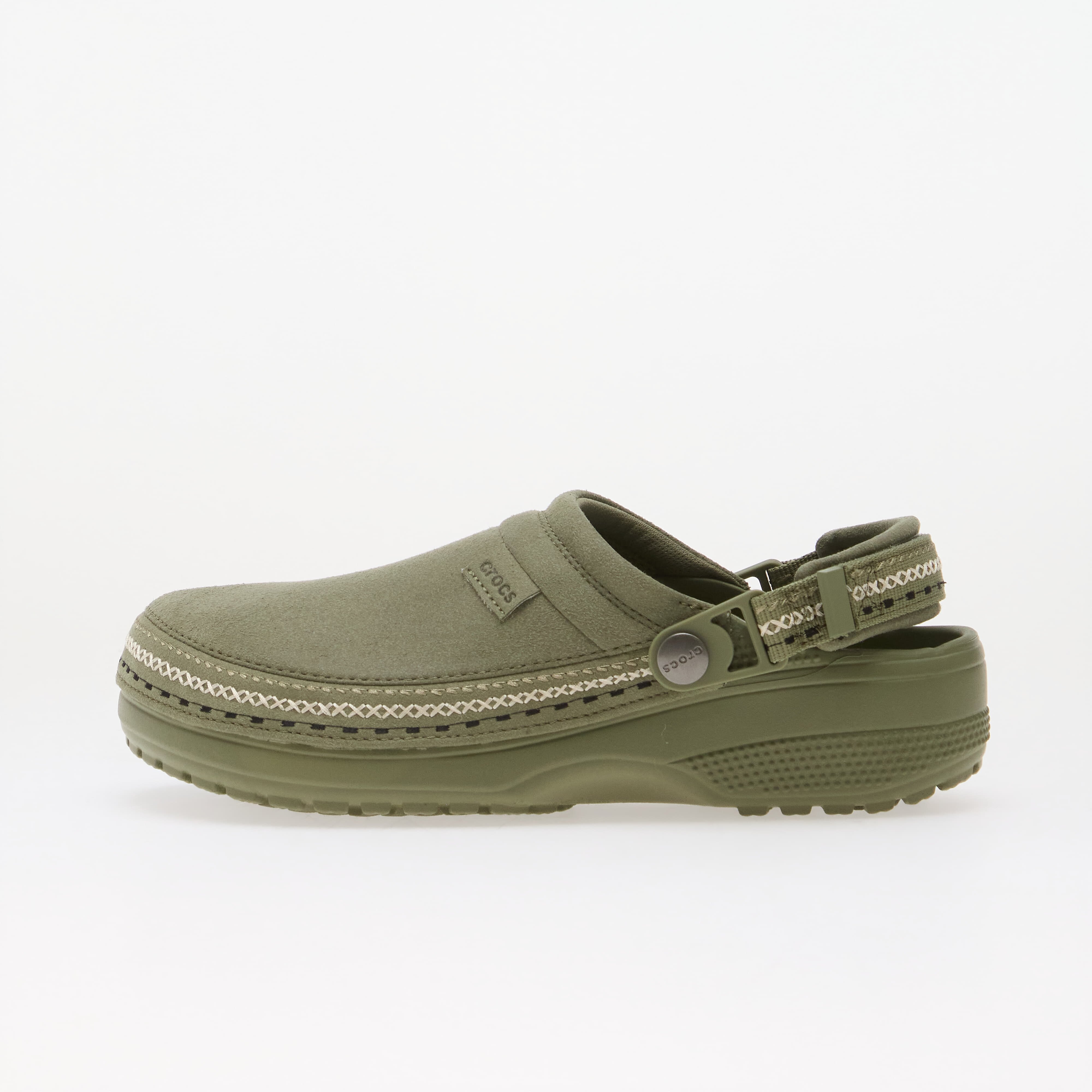 Crocs Обувки Classic Crafted Vegan Suede Stitch Cargo